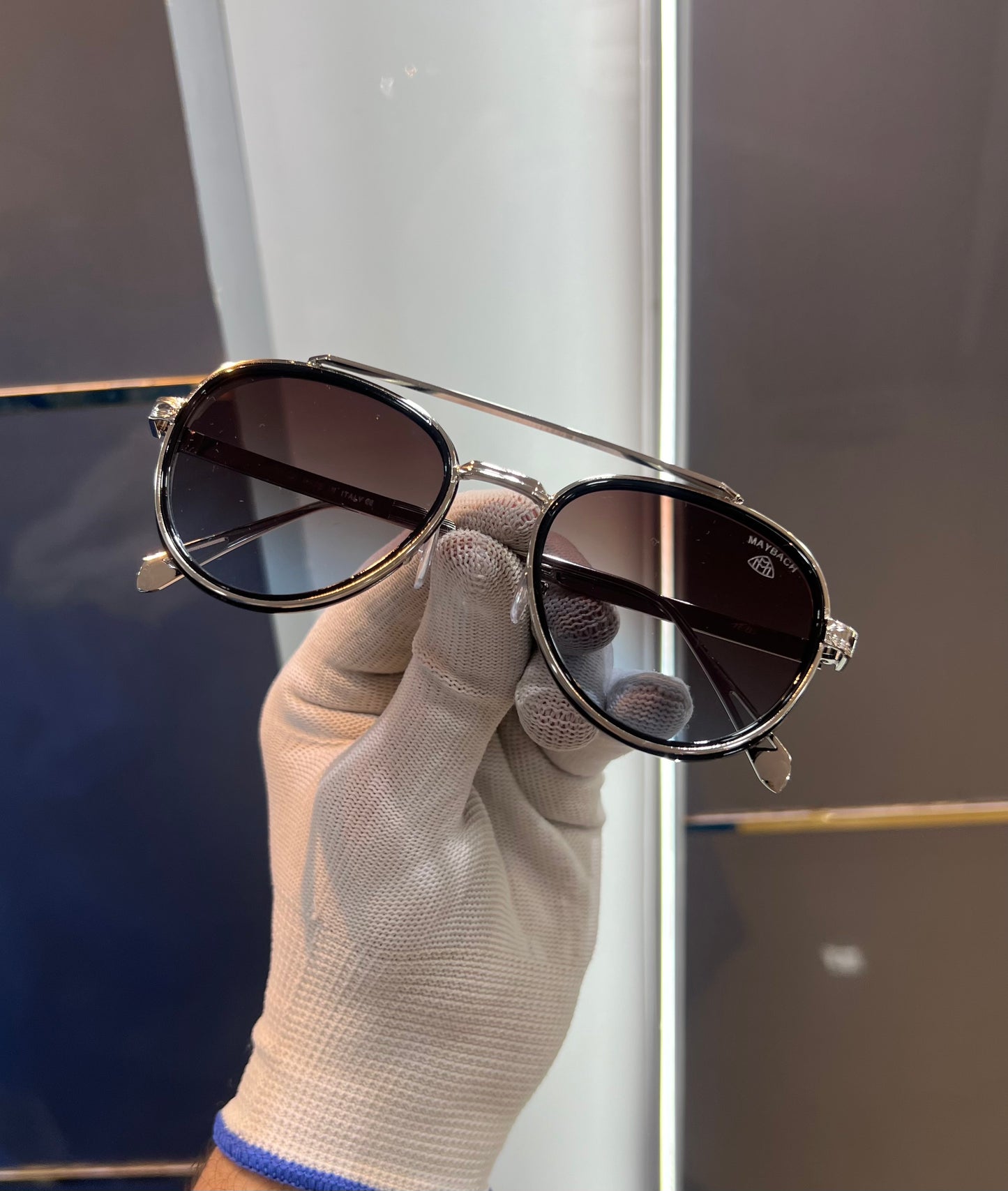 Maybach Blue Metal Luxury Shade With Original Packing