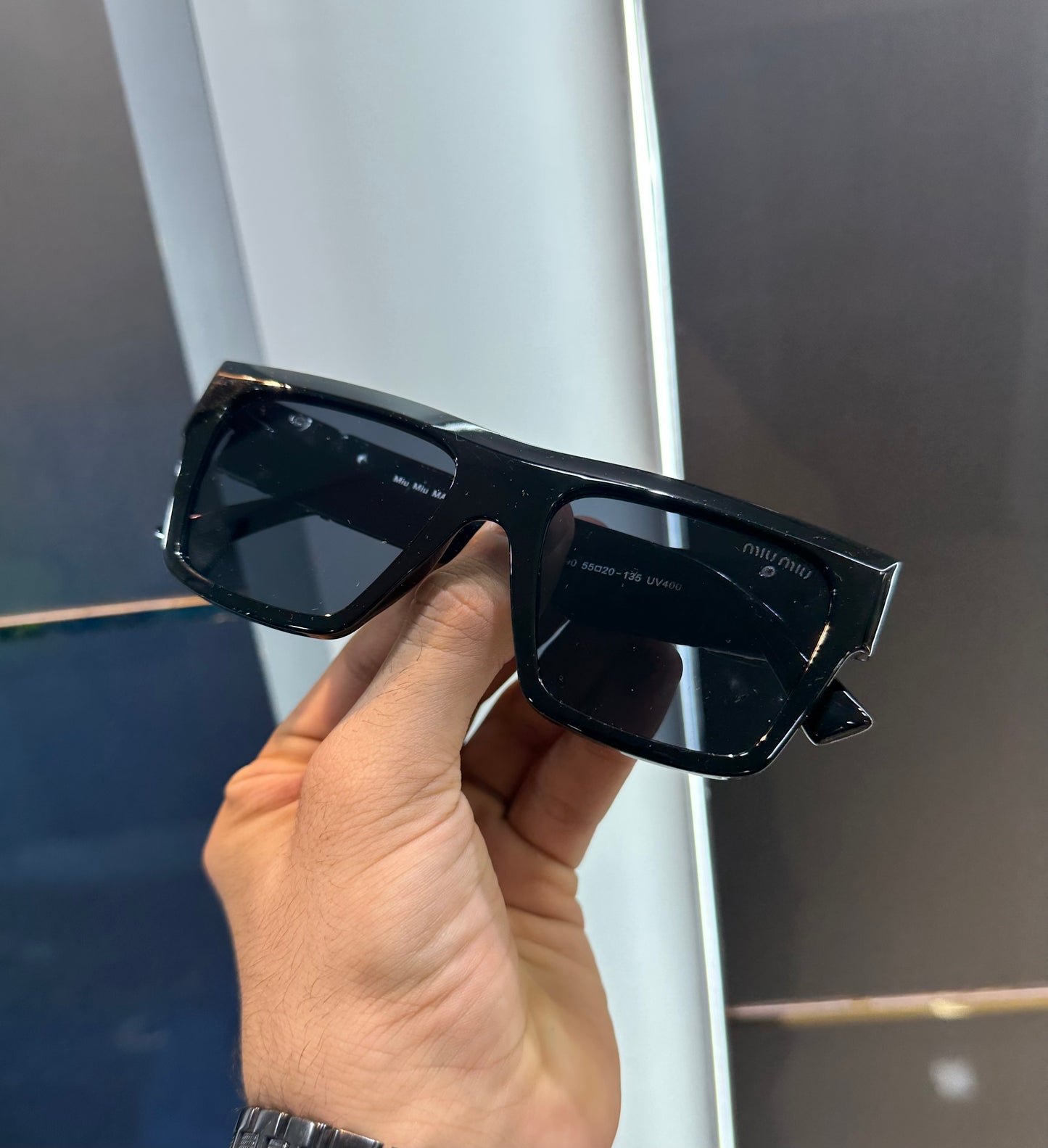 Miu Miu Black Big Luxury Shade With Original Box Packing
