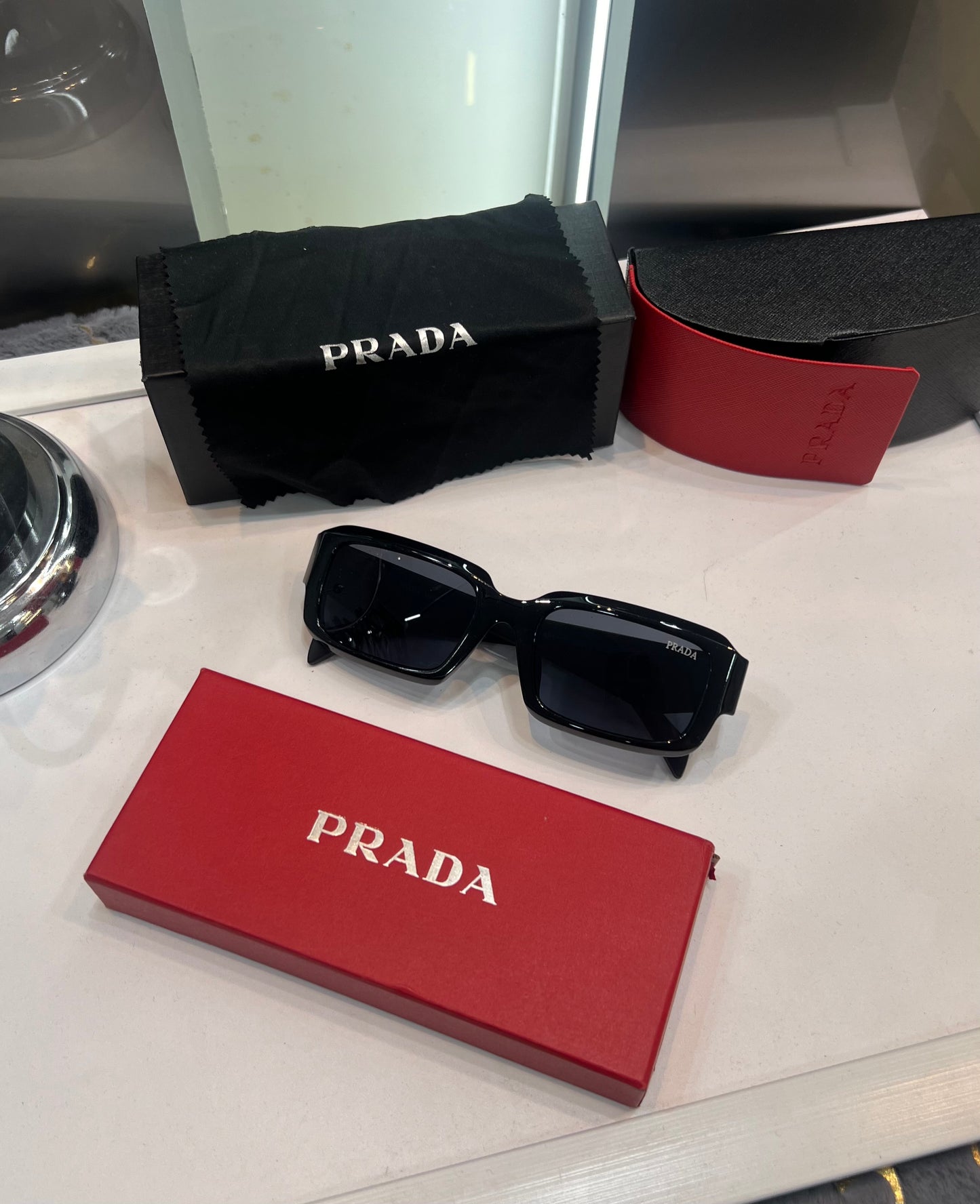 Prada Milano Black Karan Aujla Edition Luxury Shade With Original Packing