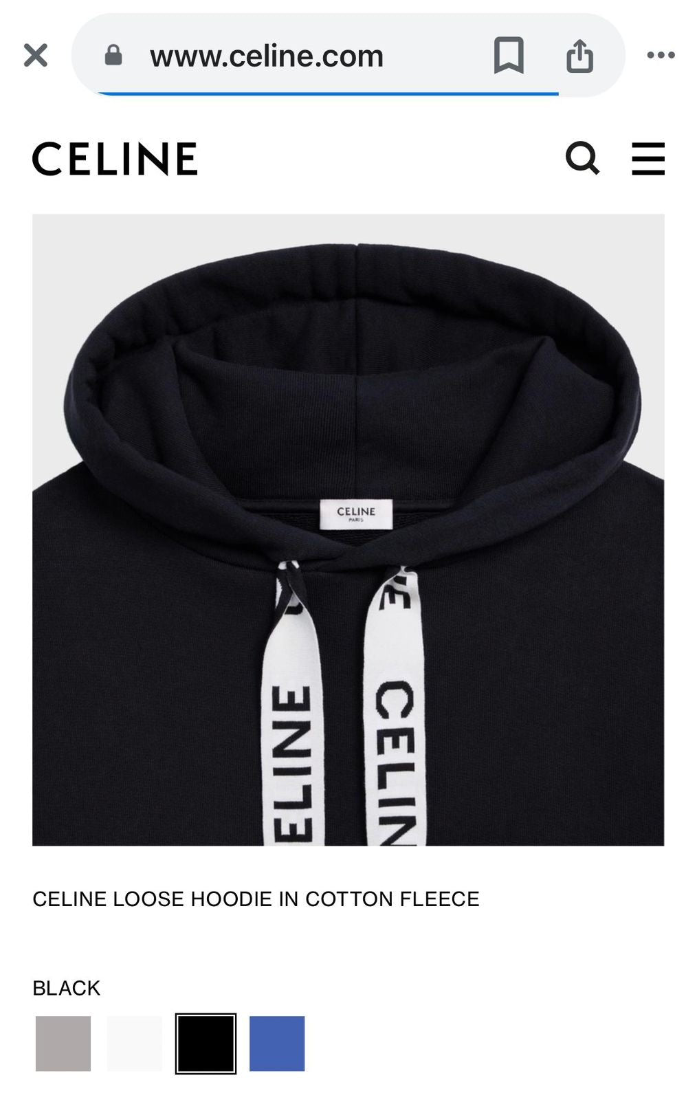Celine Black Karan Aujla Edition Premium Imported Hoodie