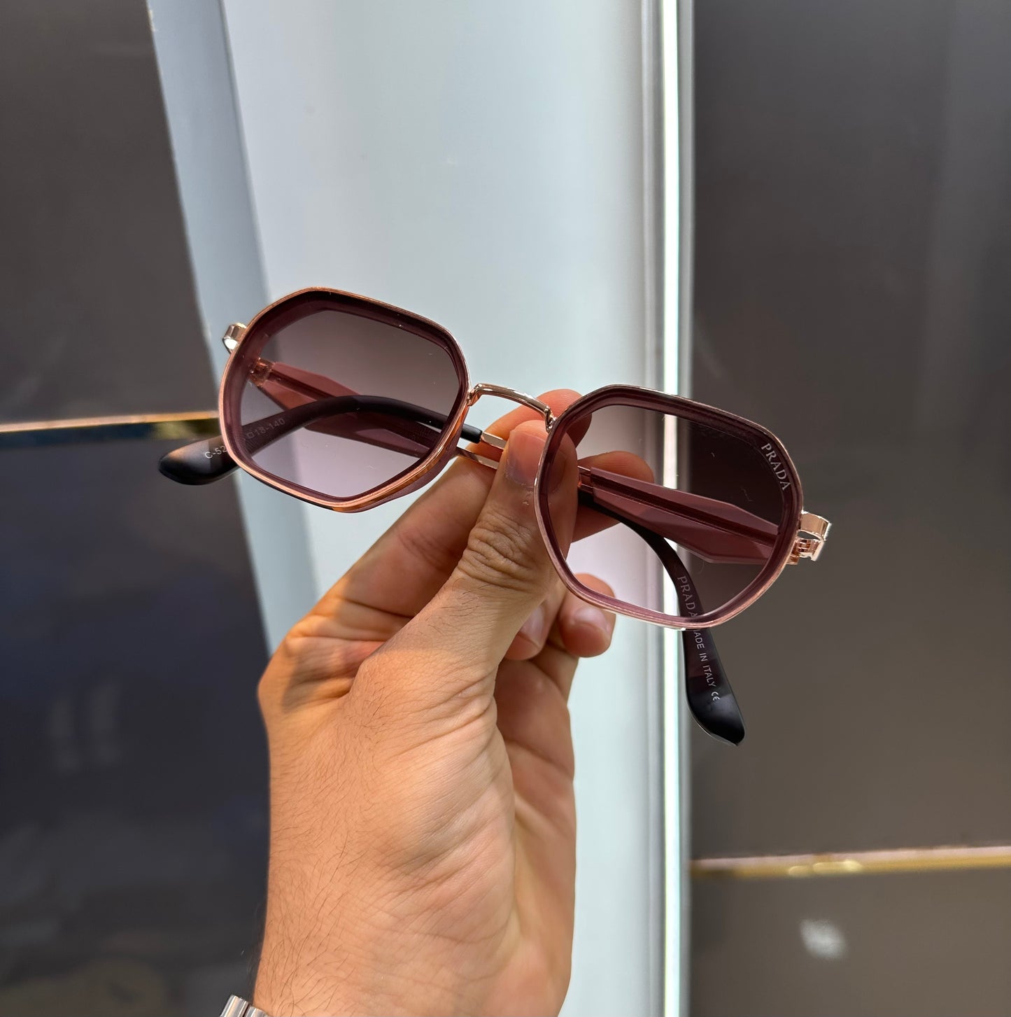 Prada Milano Pink Luxury Shade With Original Packing