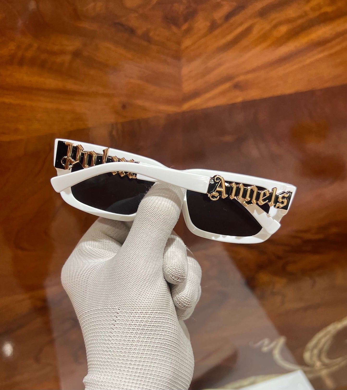 Palm Angels White Luxury Shade With Original Packing