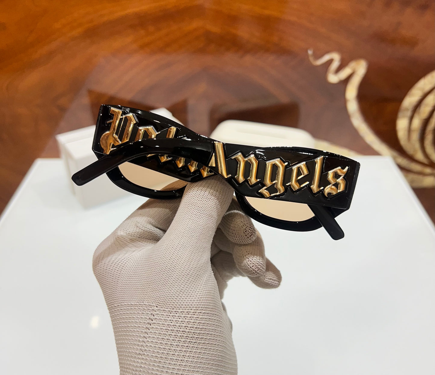 Palm Angels Gold Black Luxury Shade With Original Packing