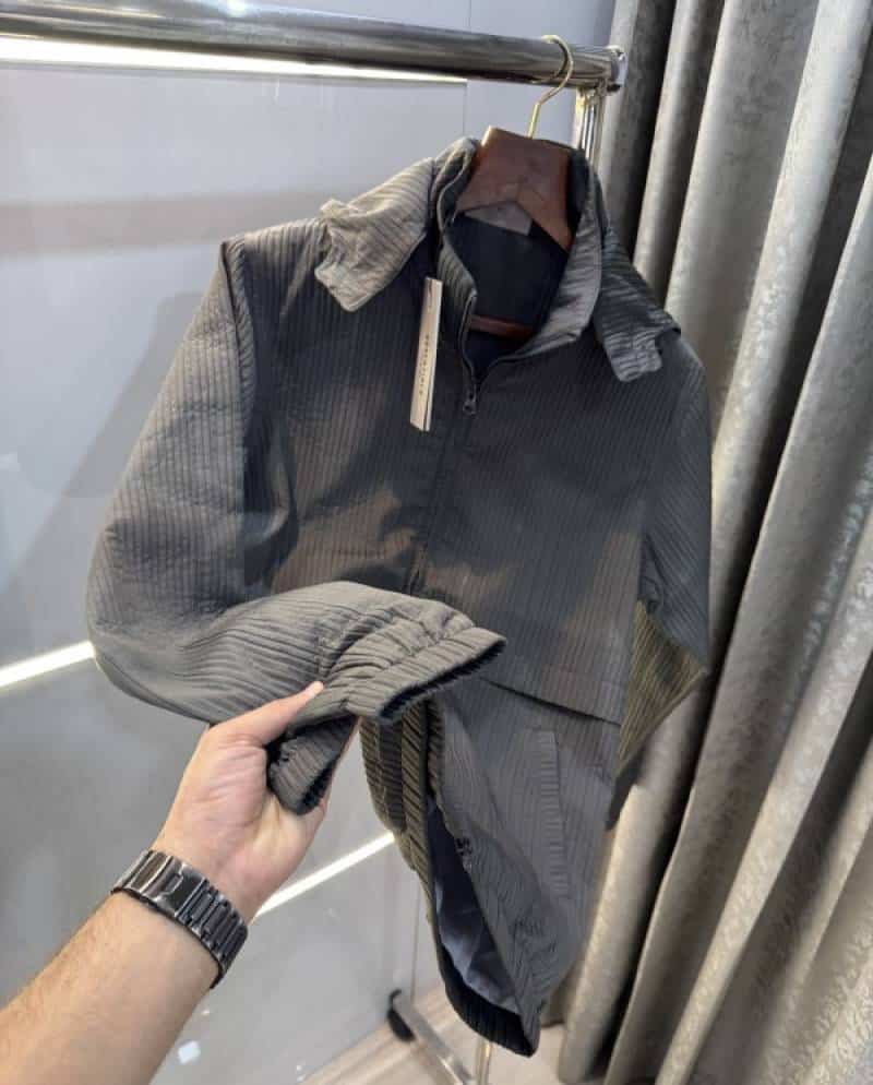 Essential Dark Grey Embroidery Logo Imported WindCheater