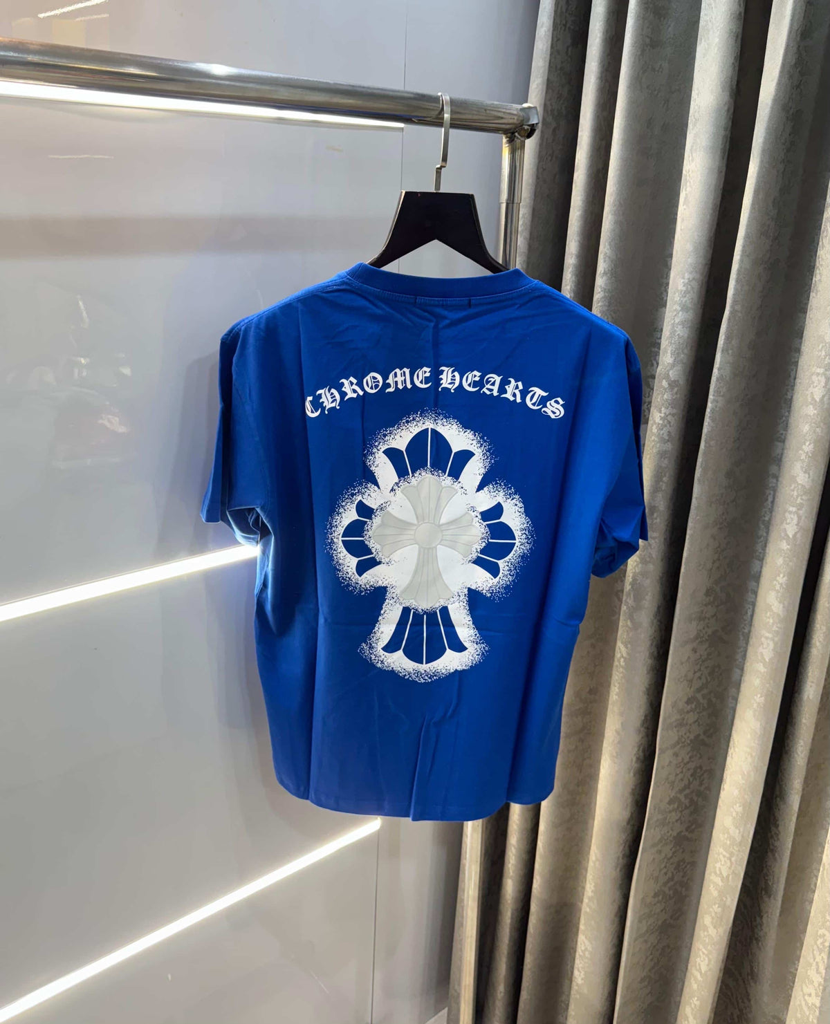 Chrome Hearts Blue Printed Imported Oversized T-Shirt