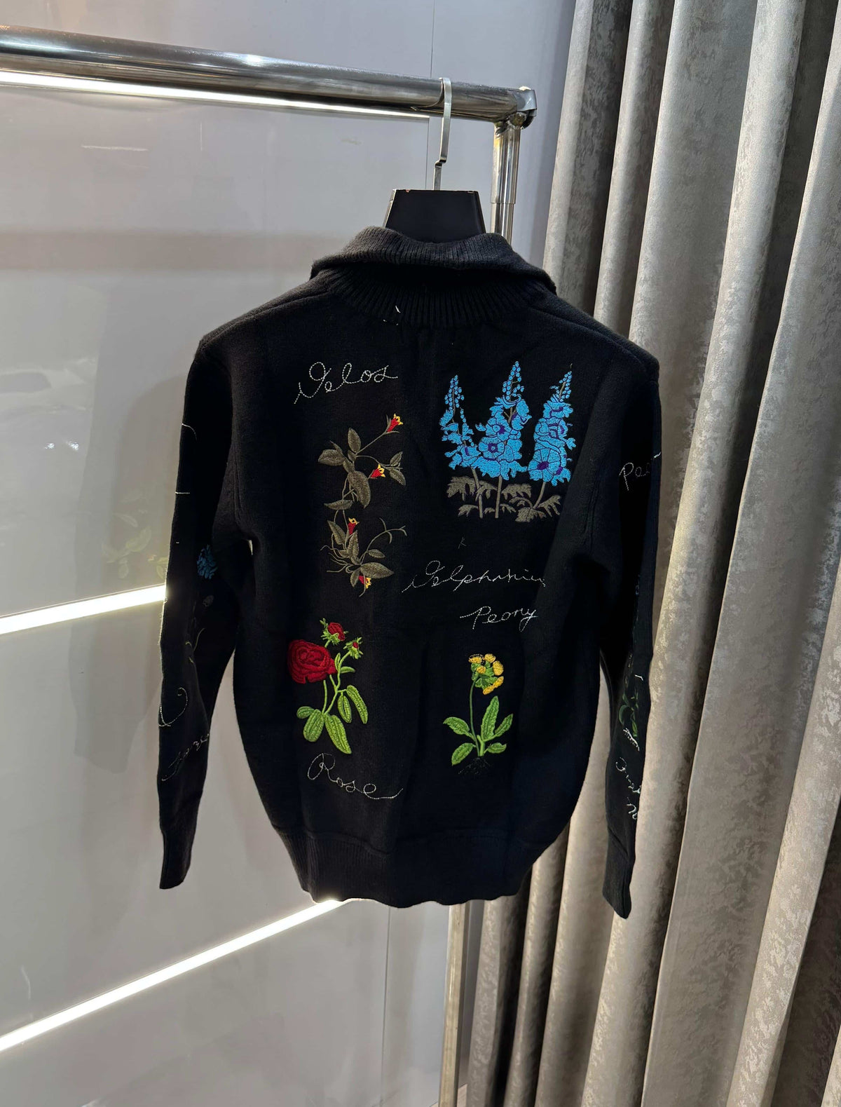 Christia.n Dio r Black Aujla Edition Imported Knitted Pull Over
