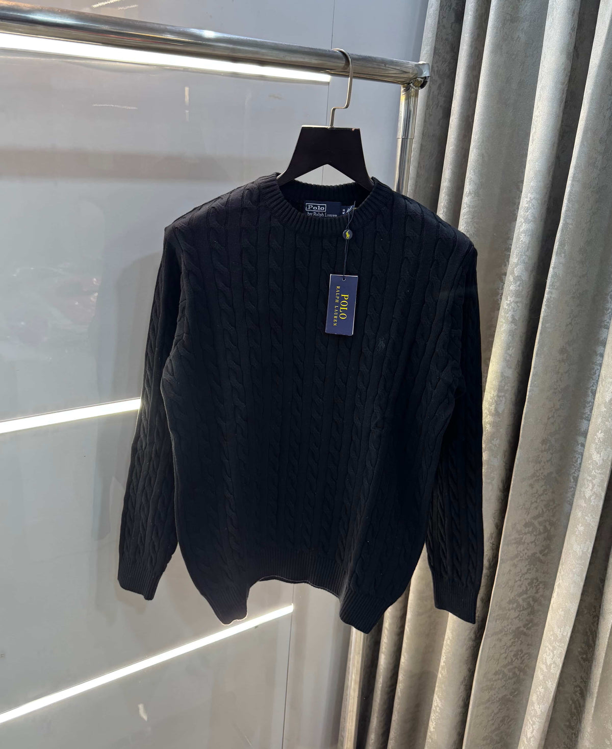 Ralph Lauren Black Knitted Imported Pull Over