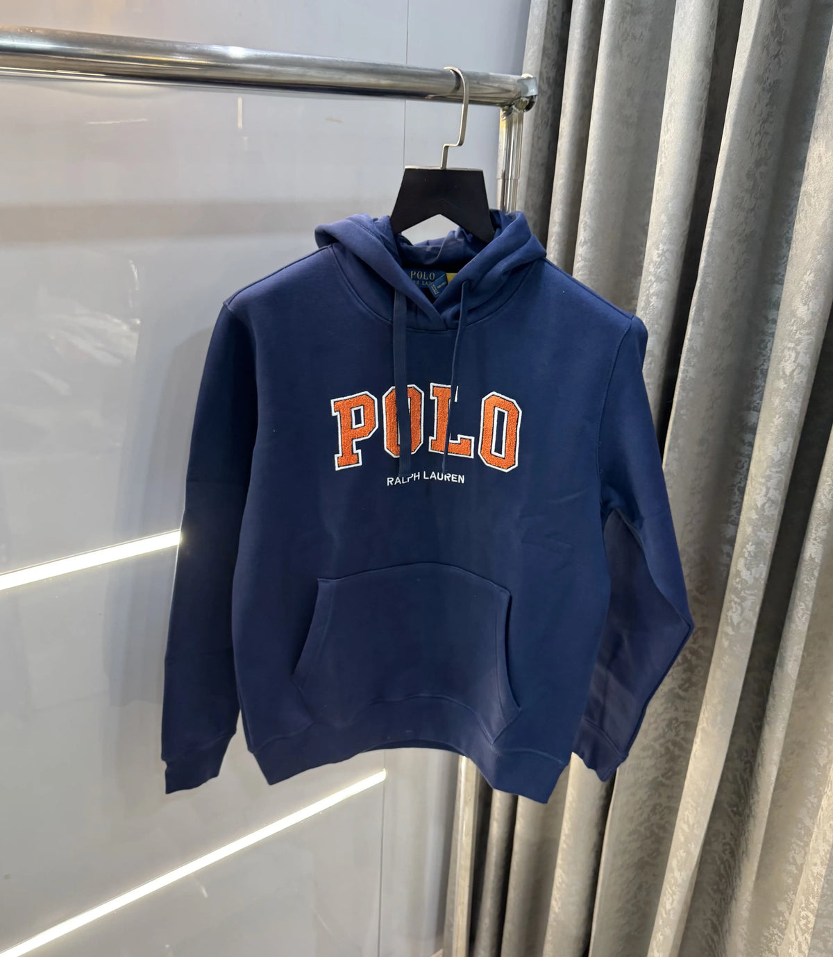 Ralph Lauren Dark Blue Embroidery Logo Imported Hoodie