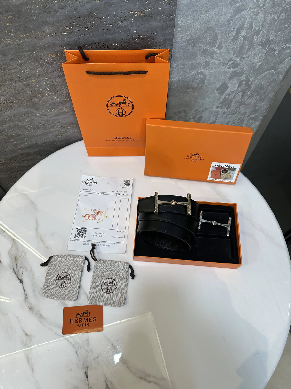 Hermes Reversible Belt Combo Premium With (2 buckle carry bag and box)h12