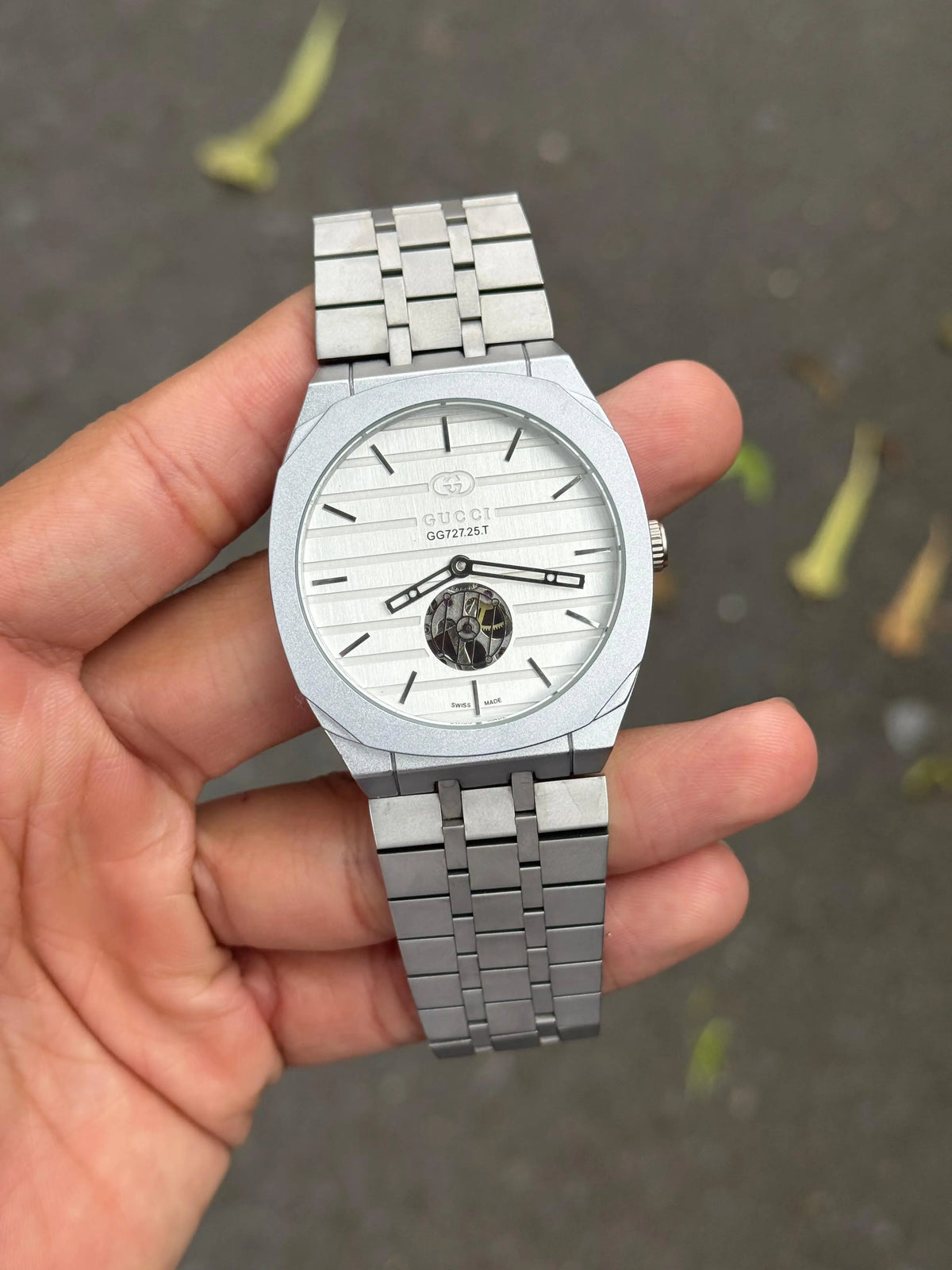 Gucci Tourbillon Automatic Silver white