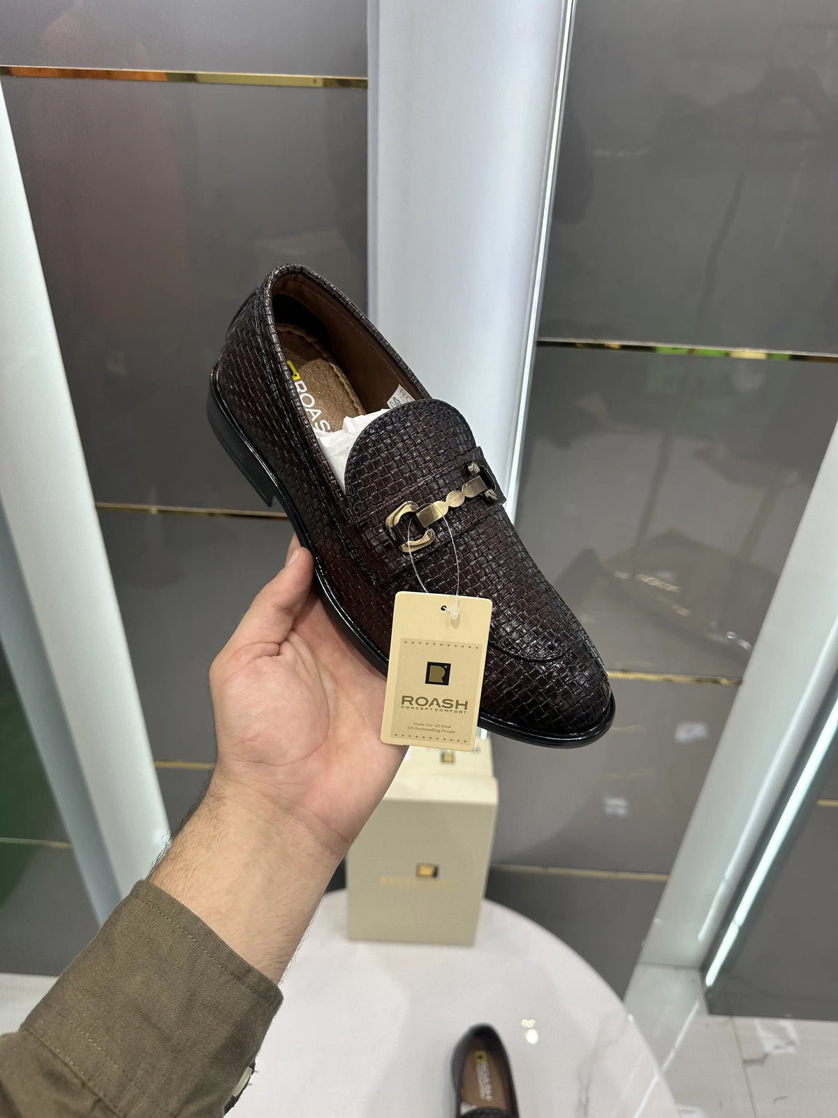 Roash_Concept Premium Brown Formal Loafers