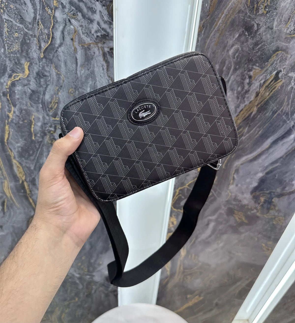 Lacost e Premium Sling Bag Grey l009