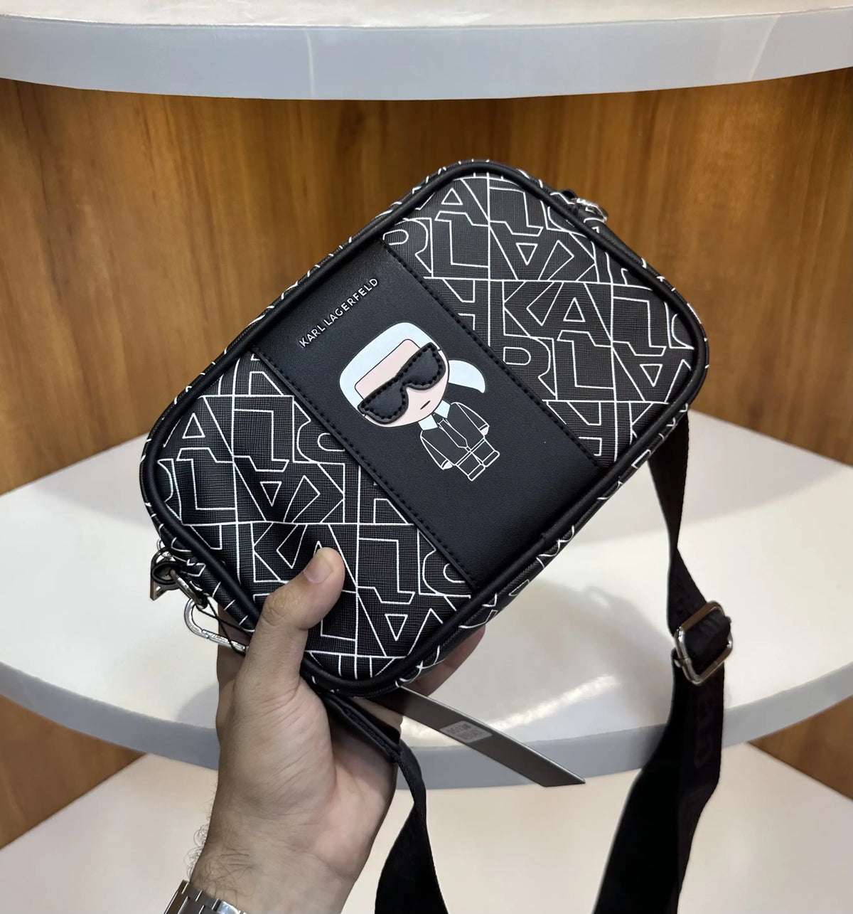 Karl Lagerfel d Monogram Luxury Sling Bag k298