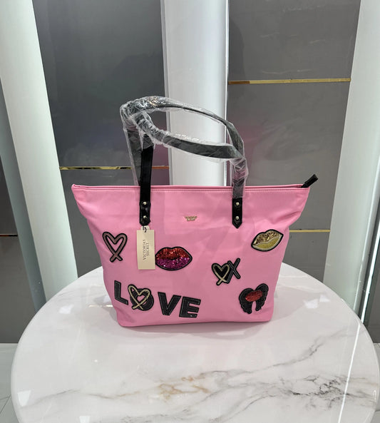 Victorias Secre t Luxury Tote Bag Pink vs7908