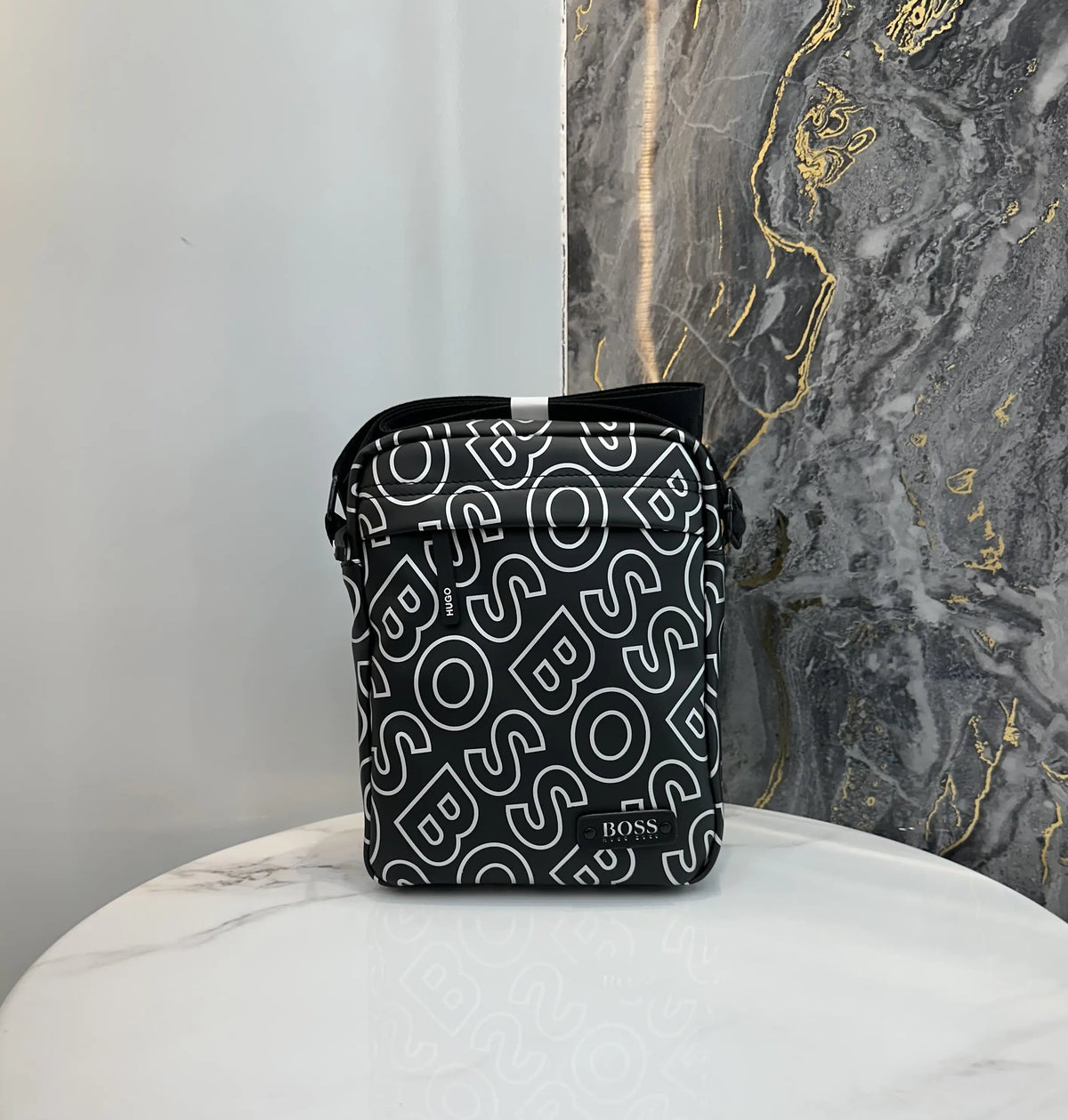 Hugo Bos s Premium Cross Bag Black White b25