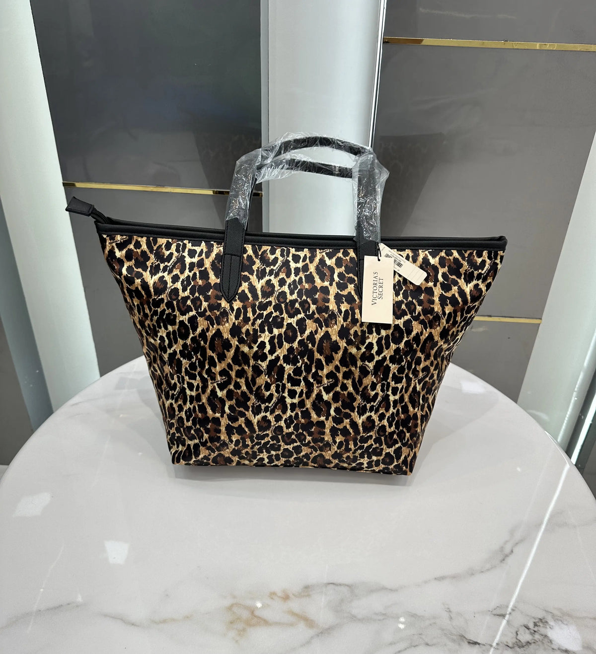 Victorias Secre t Luxury Tote Bag Leopard vs870