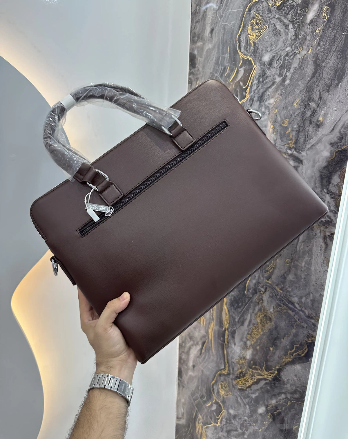 Burberr y Brown Luxury Premium Imported Laptop Bag