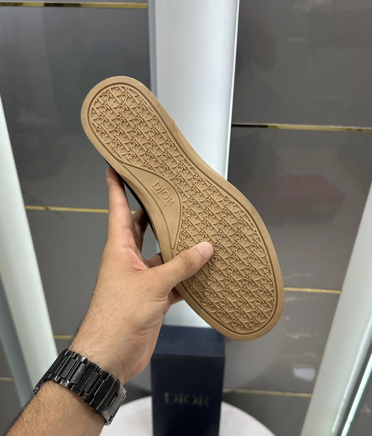 Dior_Monogram Blue Suede Leather Formal Loafer
