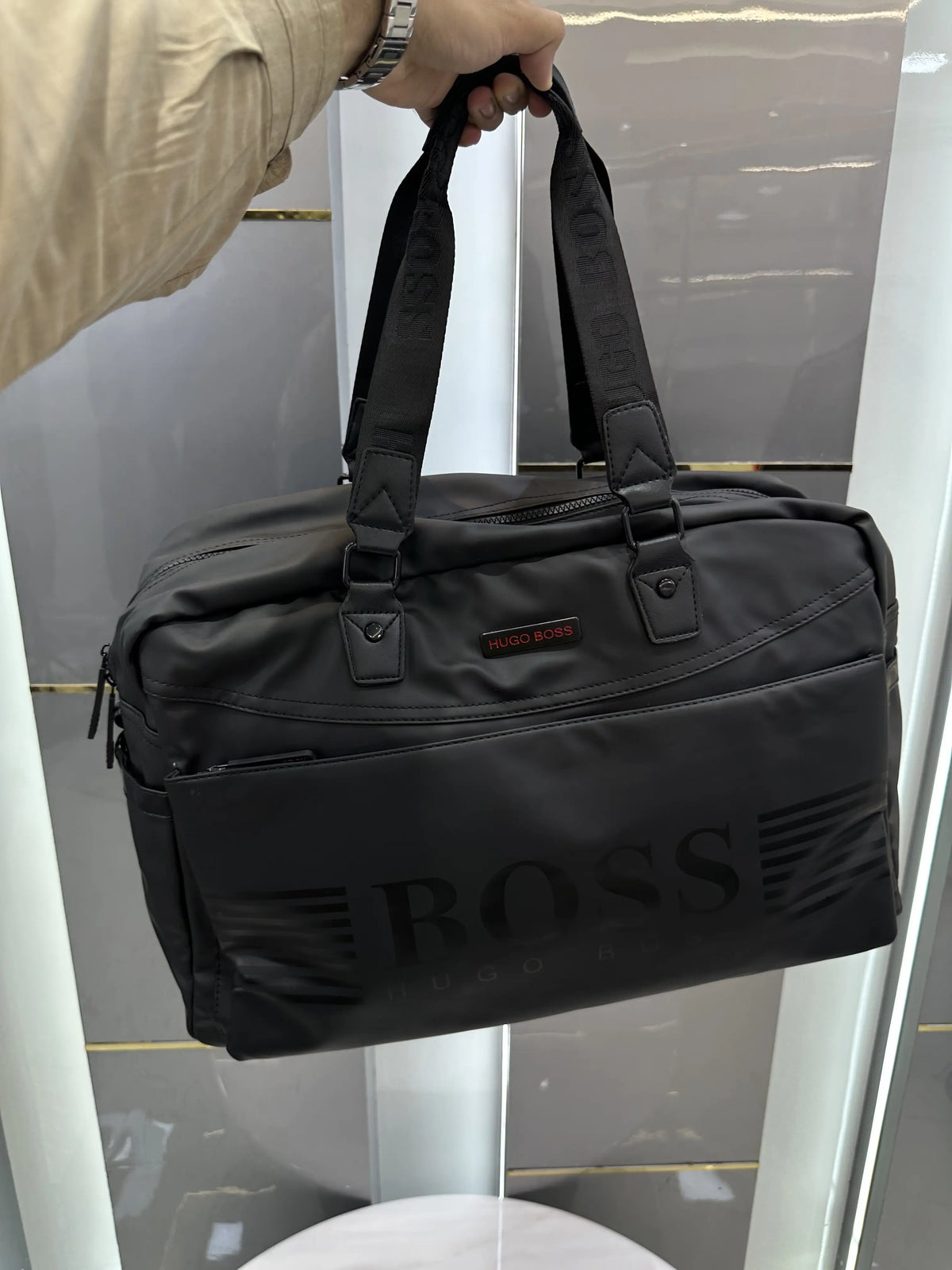 Hugo Bos s Luxury Imported Duffel Bag B100