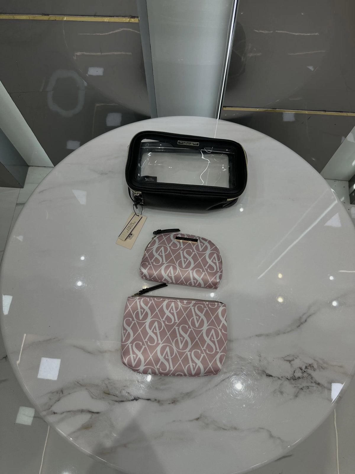 Victorias Secre t Premium Cosmetic Pouch Combo With Carry Bag vs250