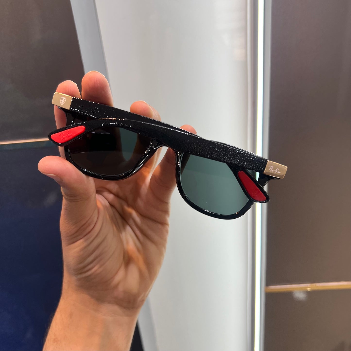 Rayban Black Gold Ferrari Luxury Shade With Original Packing