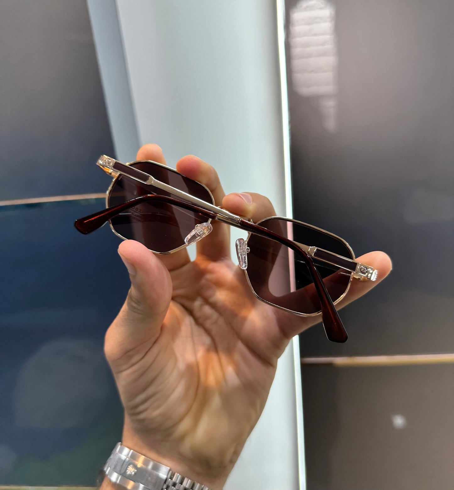 Cartier Brown Luxury Shade With Original Box Packing