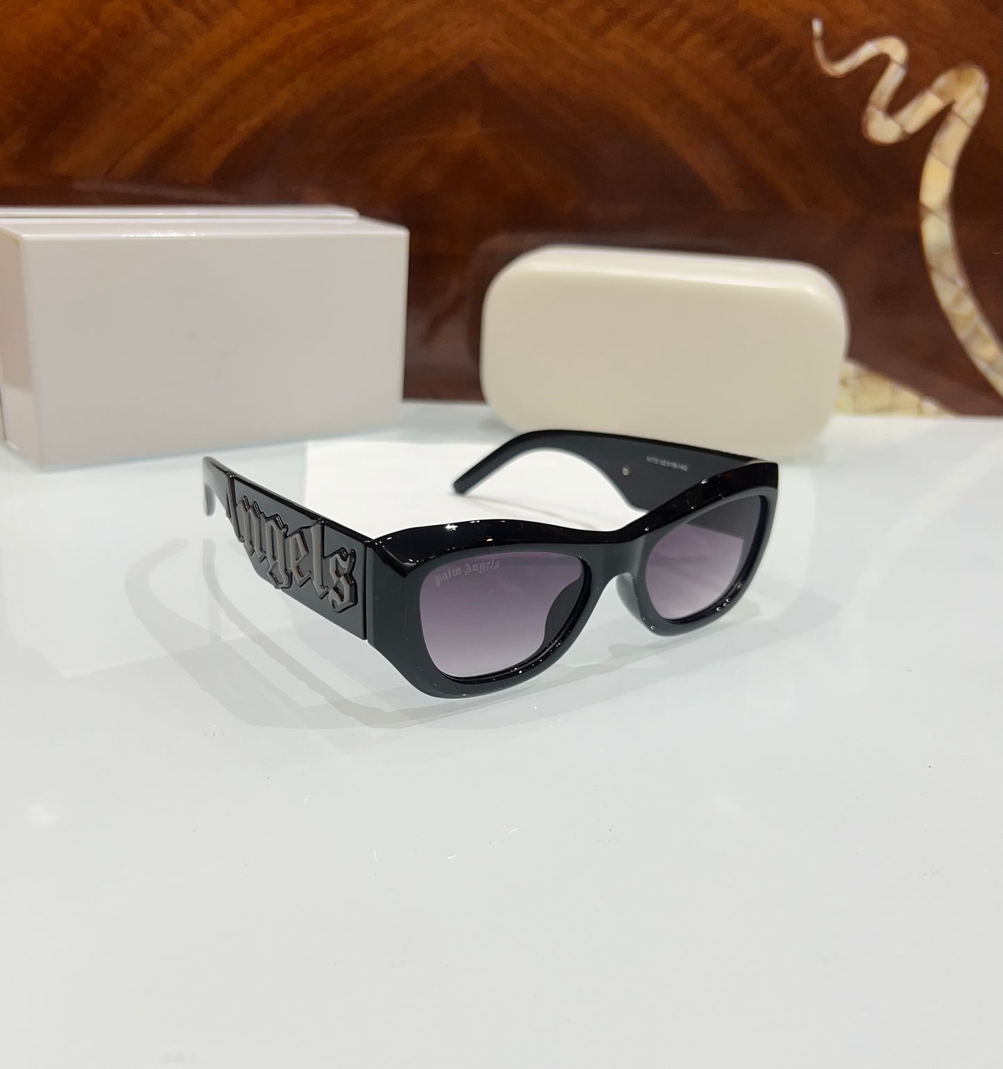 Palm Angels All Black Luxury Shade With Original Packing