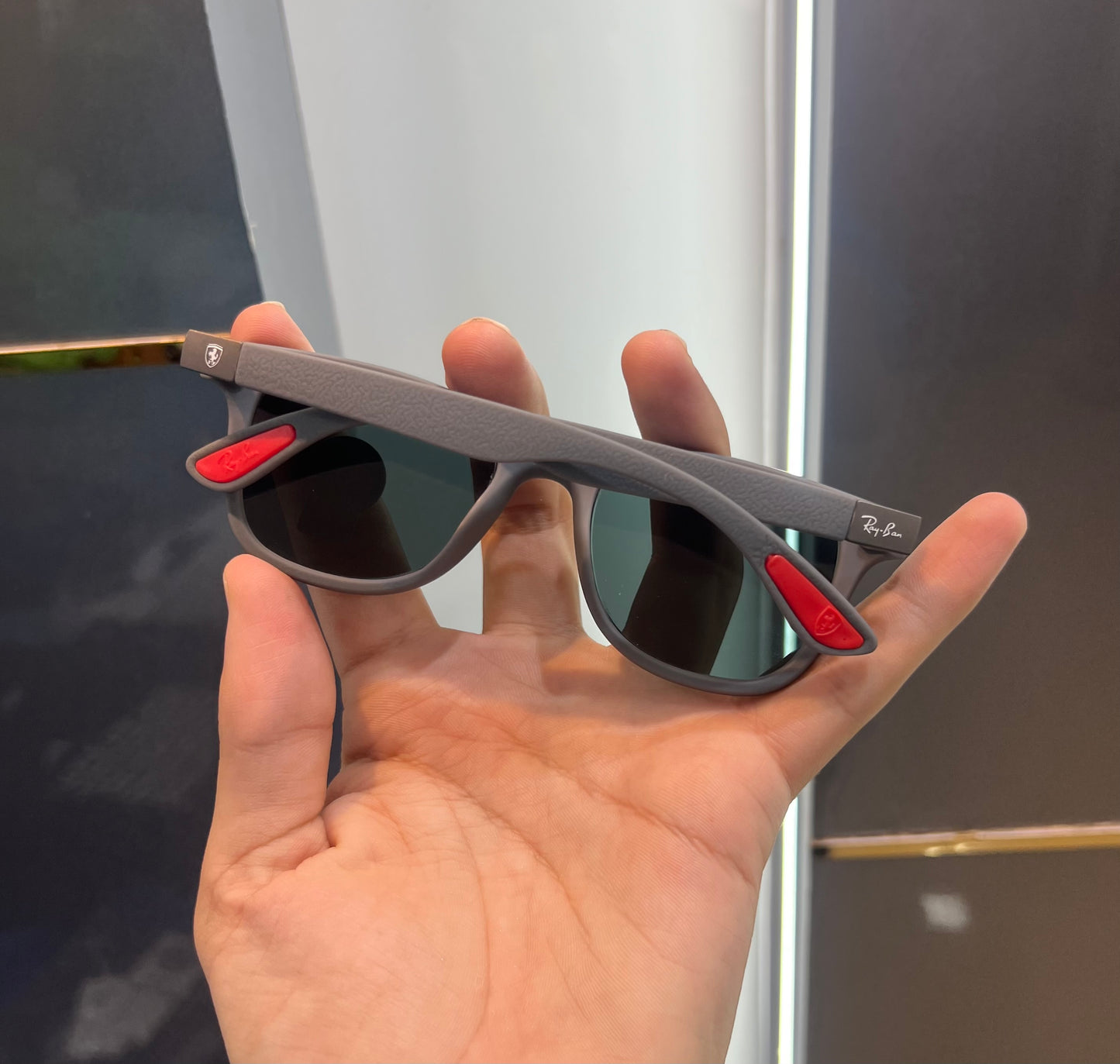 Rayban All Grey Mat Luxury Shade With Original Packing