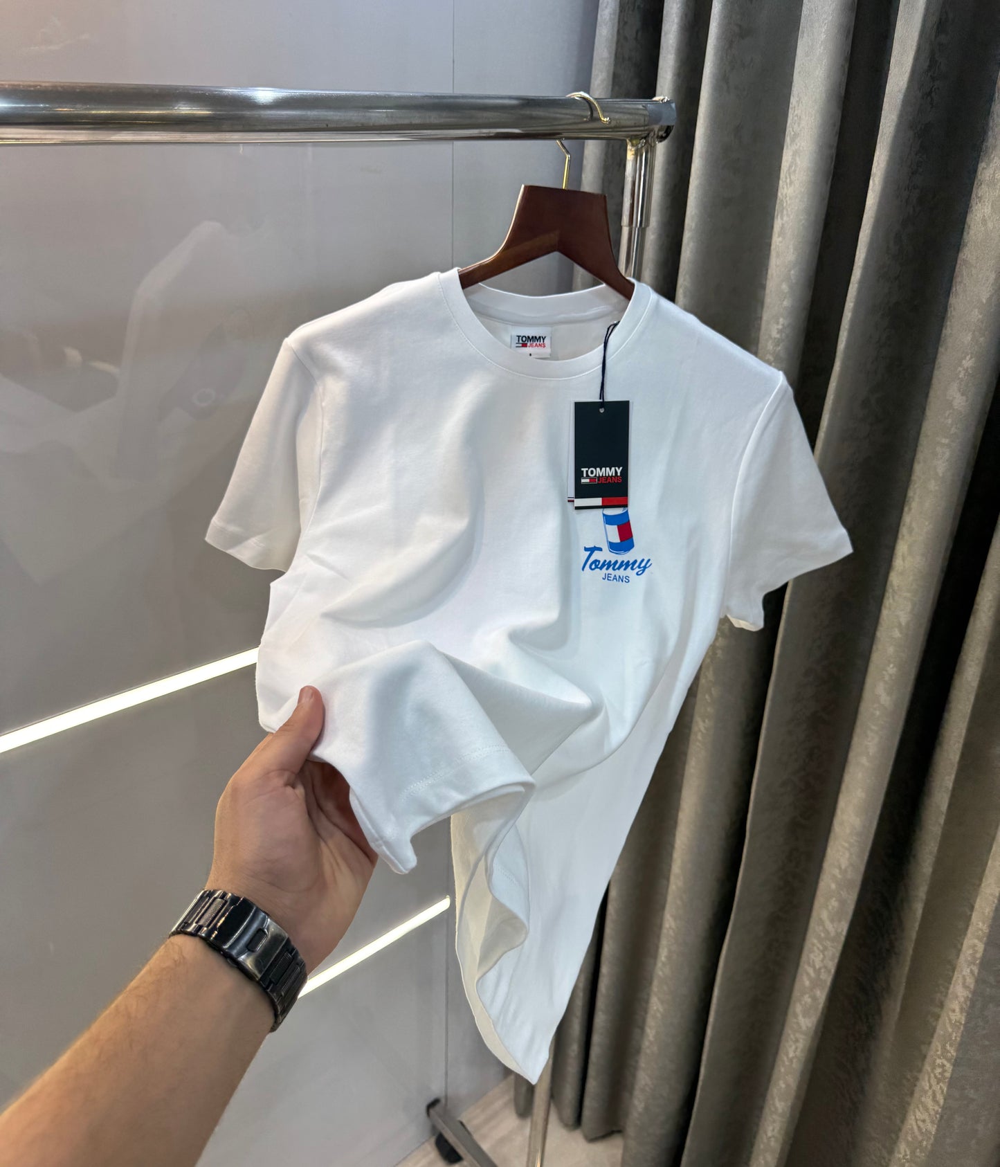Tommy Hilfiger White Printed Classic T-Shirt