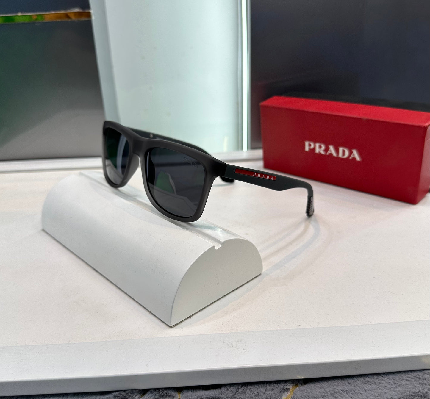 Prada Milano Mat Grey Limited Edition Luxury Shade With Original Packing