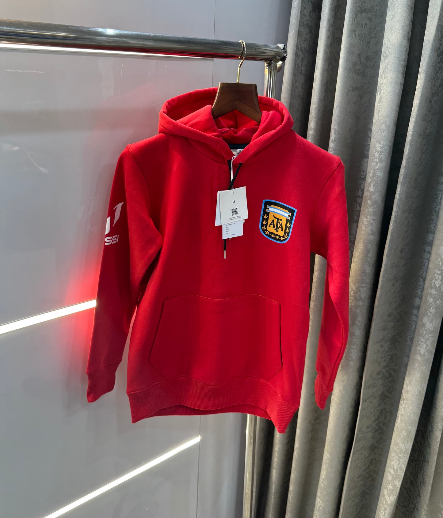 Adidas Messi Edition Red Premium Classic Hoodie