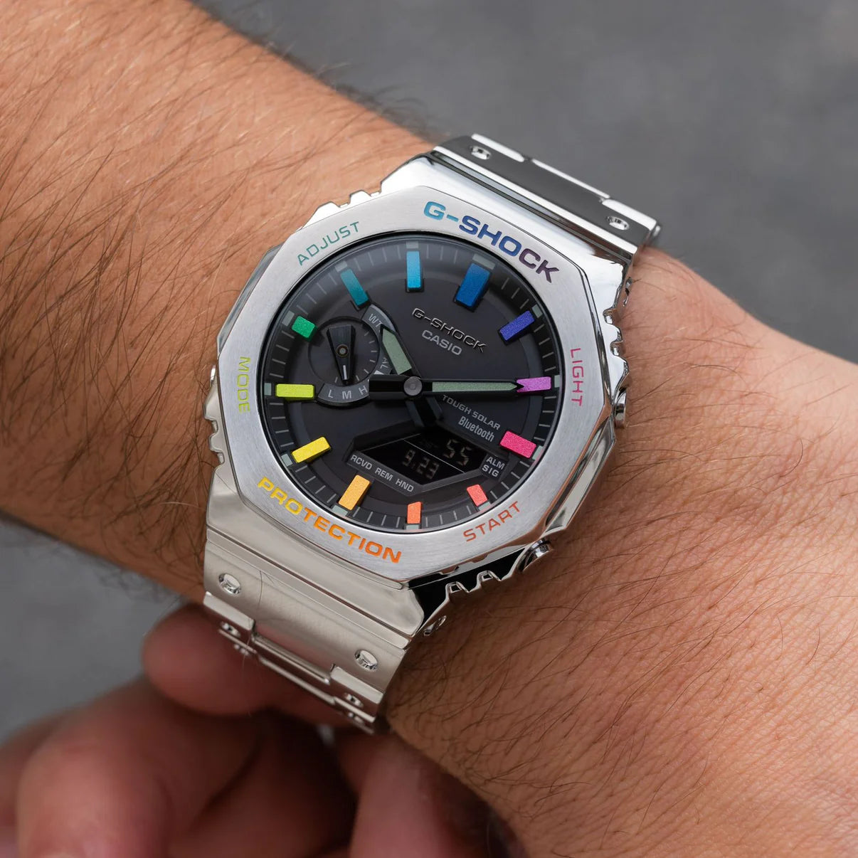 Casio G-Shock G2100 Silver Multi Classic Watch With Og Box