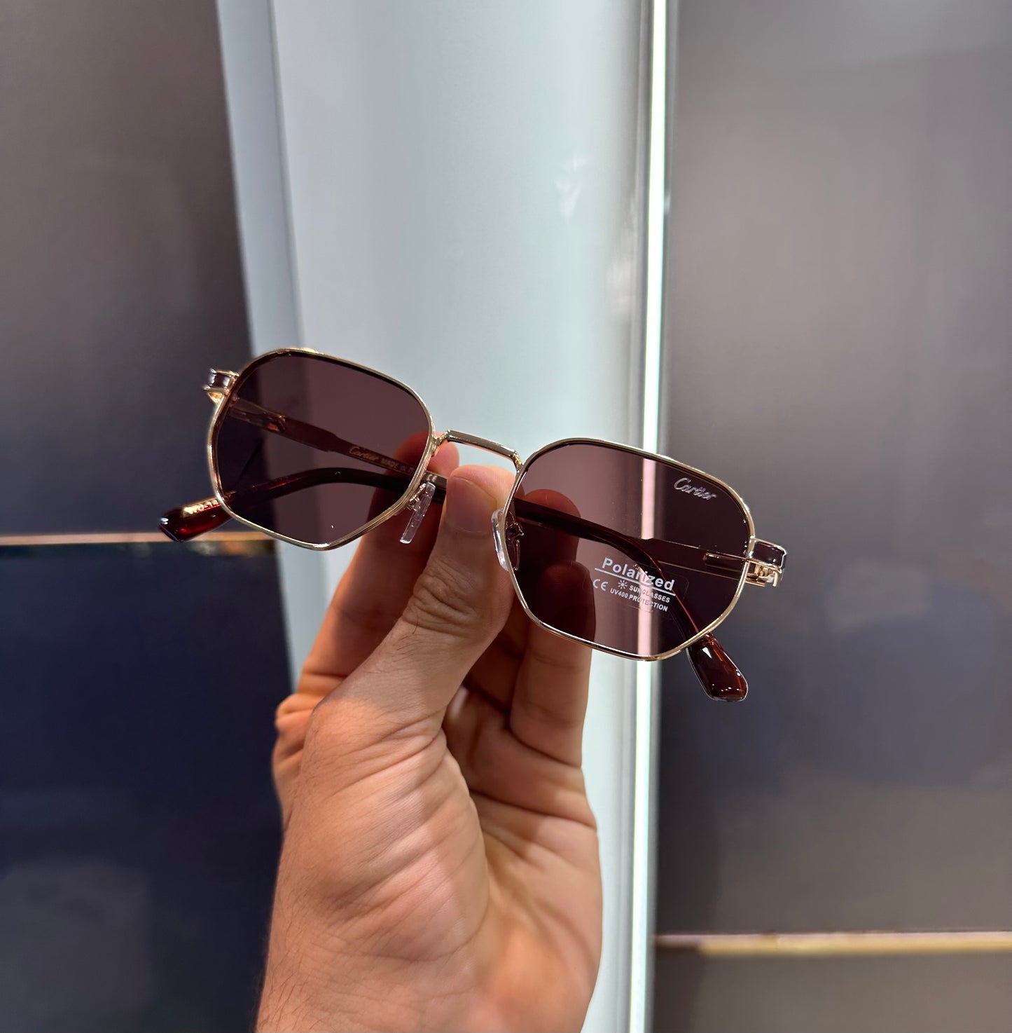 Cartier Brown Luxury Shade With Original Box Packing