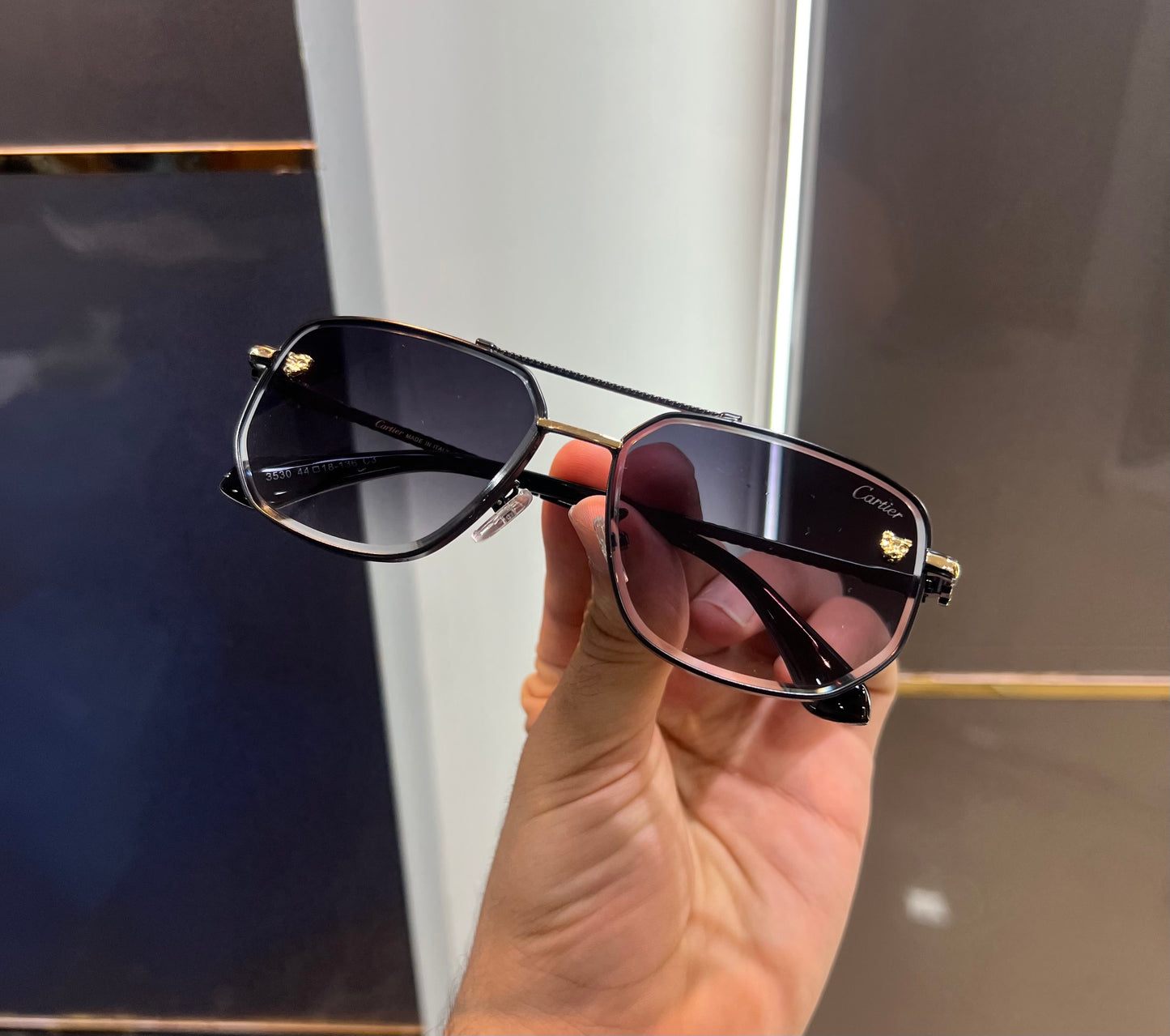 Cartier All Black New Luxury Shade With Original Box Packing