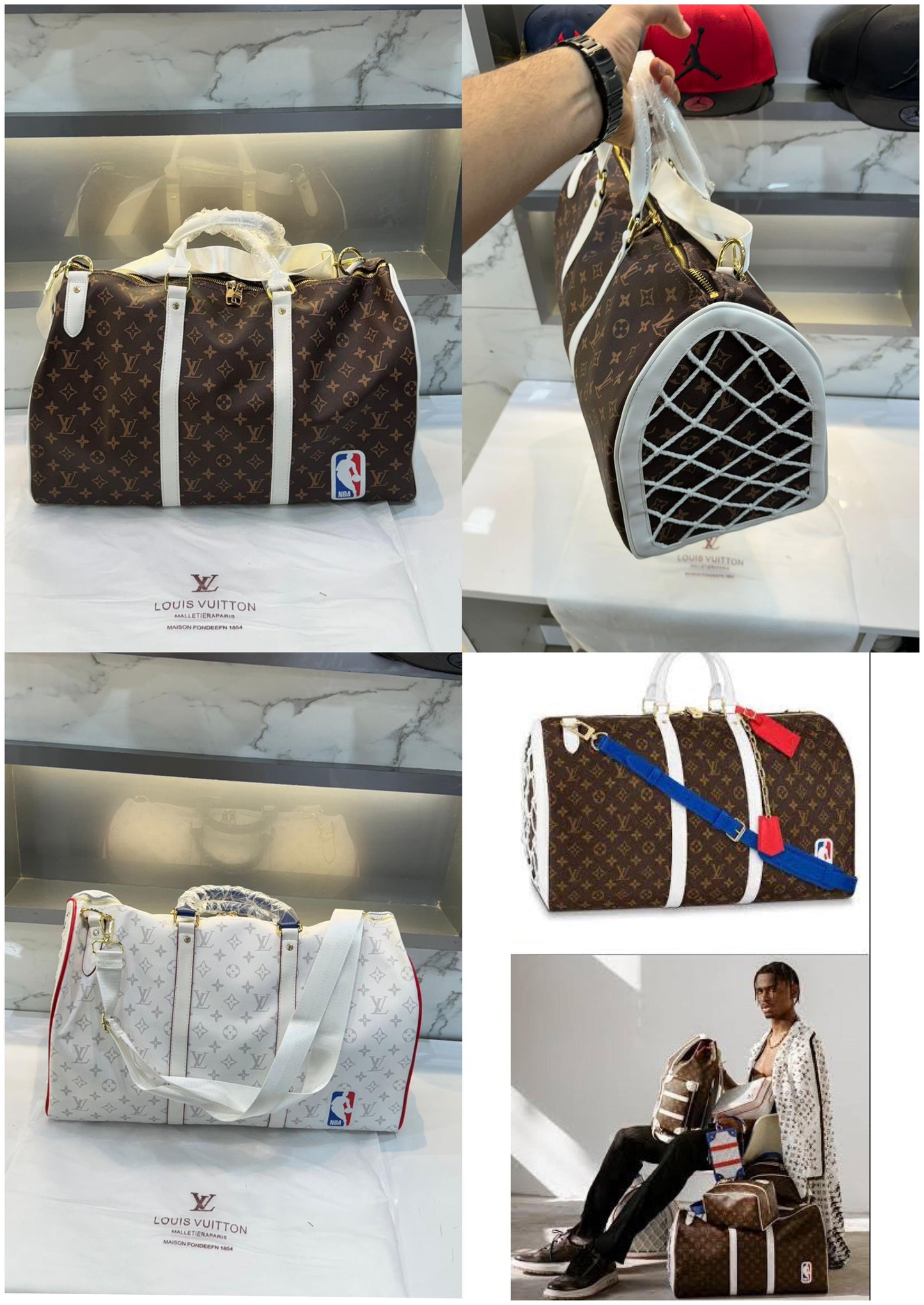 Louis Vuitton X NBA Edition Brown Premium Duffel Bag