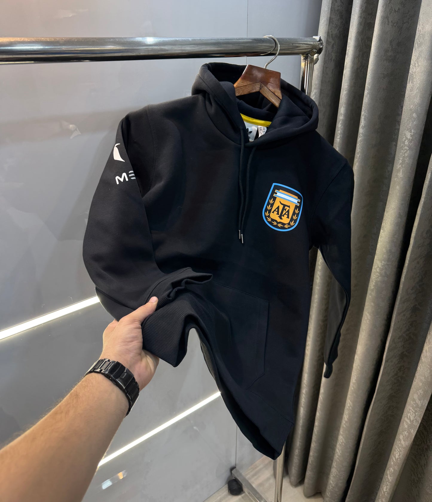 Adidas Messi Edition Black Premium Classic Hoodie