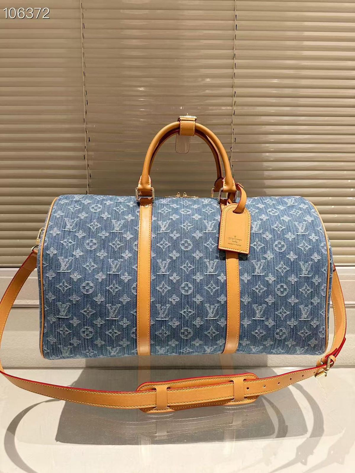 Louis Vuitton Denim Limited Edition Luxury Duffel Bag With Dust Bag