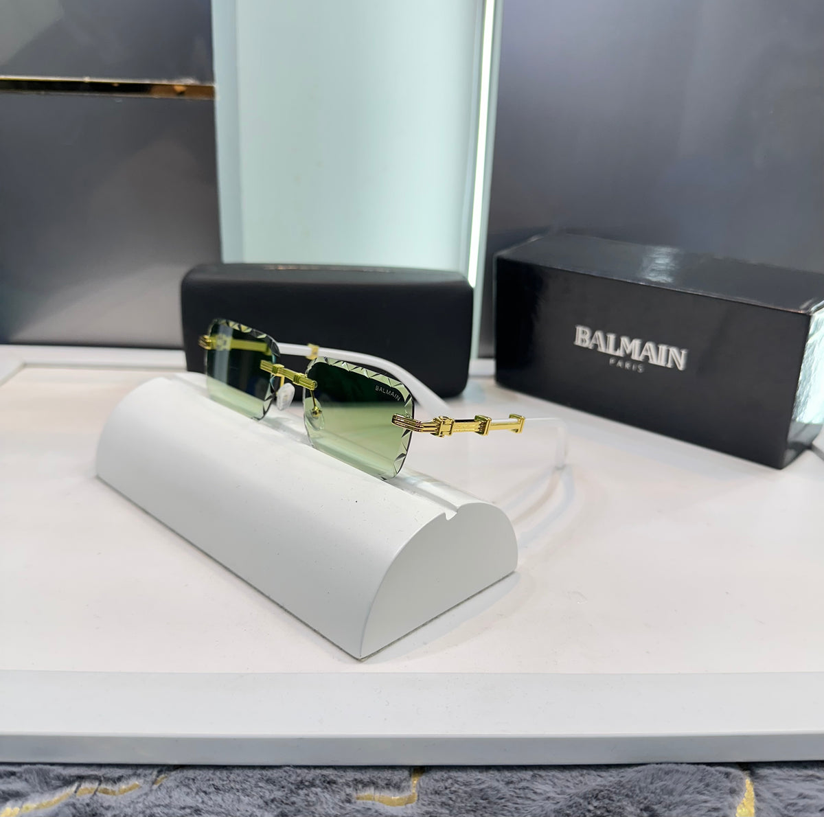 Balmain Paris Green Designer Limited Edition Luxury Shade With Original Packing