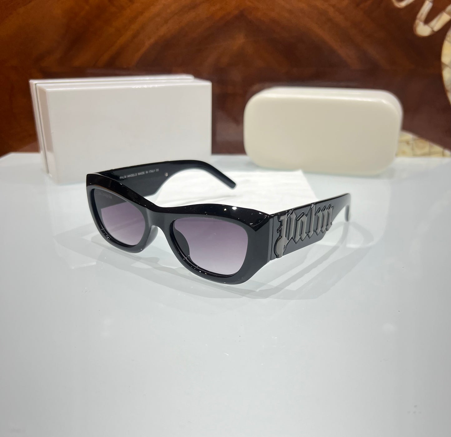 Palm Angels All Black Luxury Shade With Original Packing