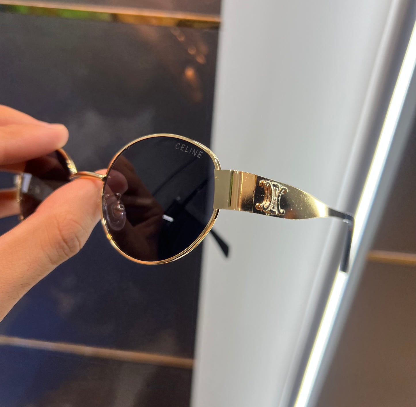 Celine Black Gold Luxury Shade With Original Packing