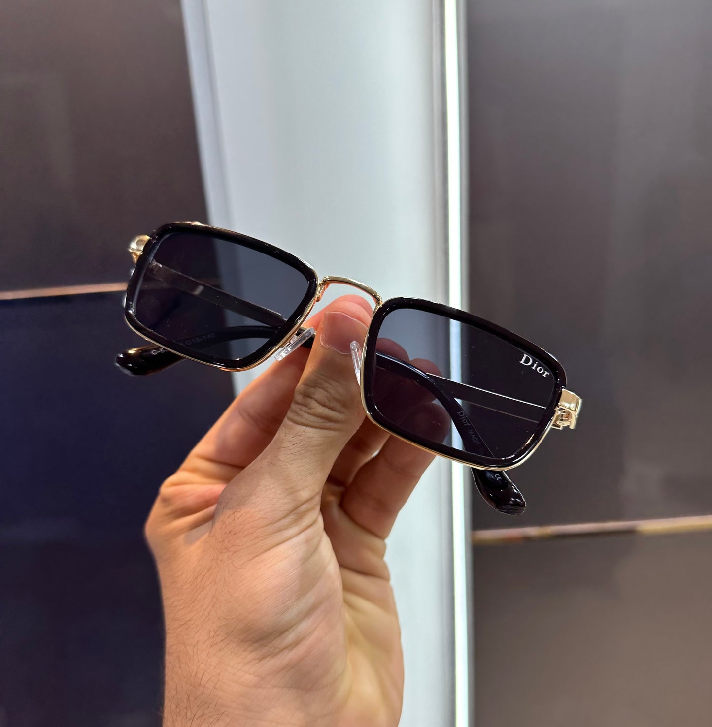 Christian Dior Black Gold Luxury Shade With Original Box Packing