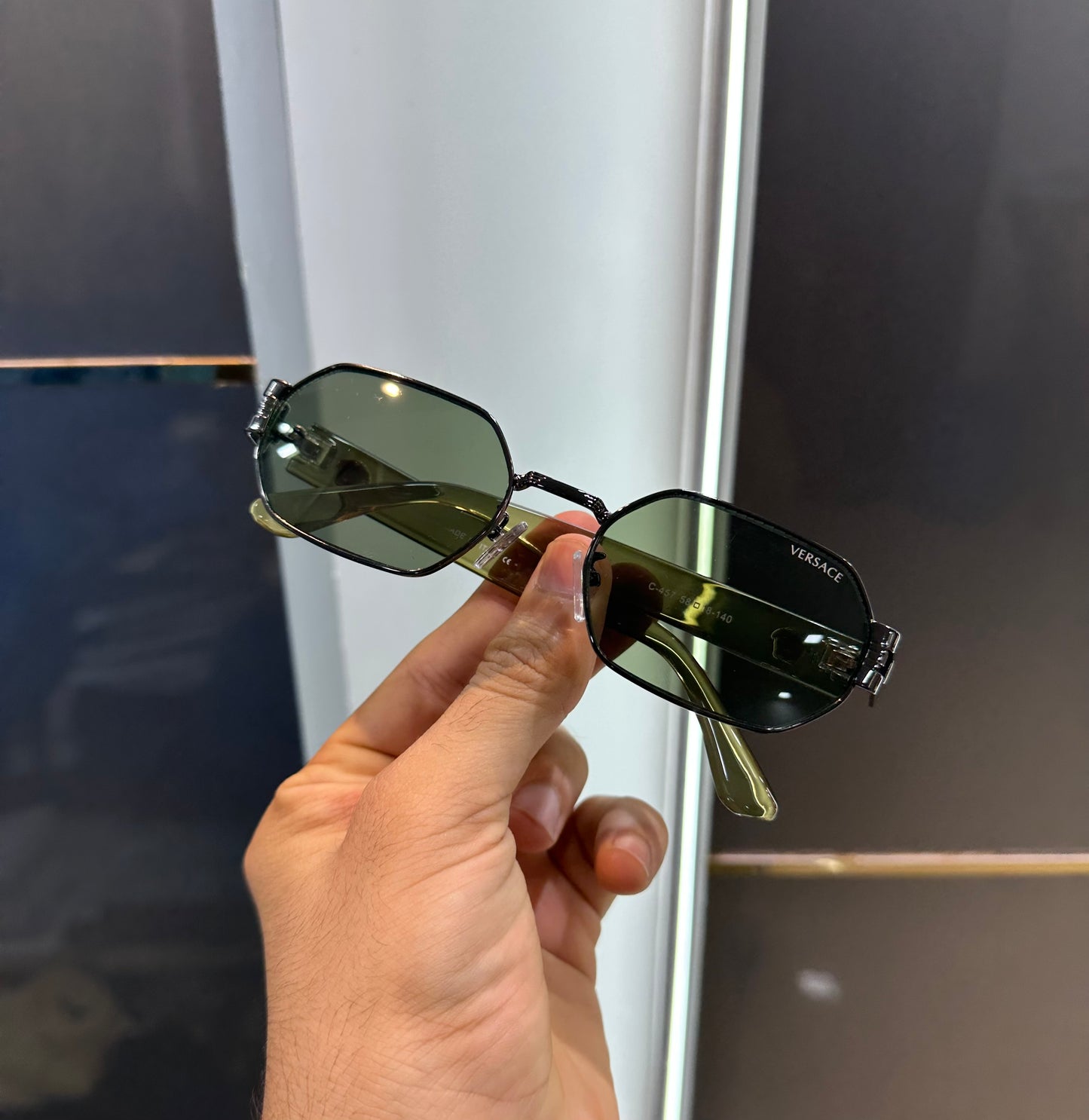 Versace Gun Green Allu Arujun Luxury Shade With Original Box Packing