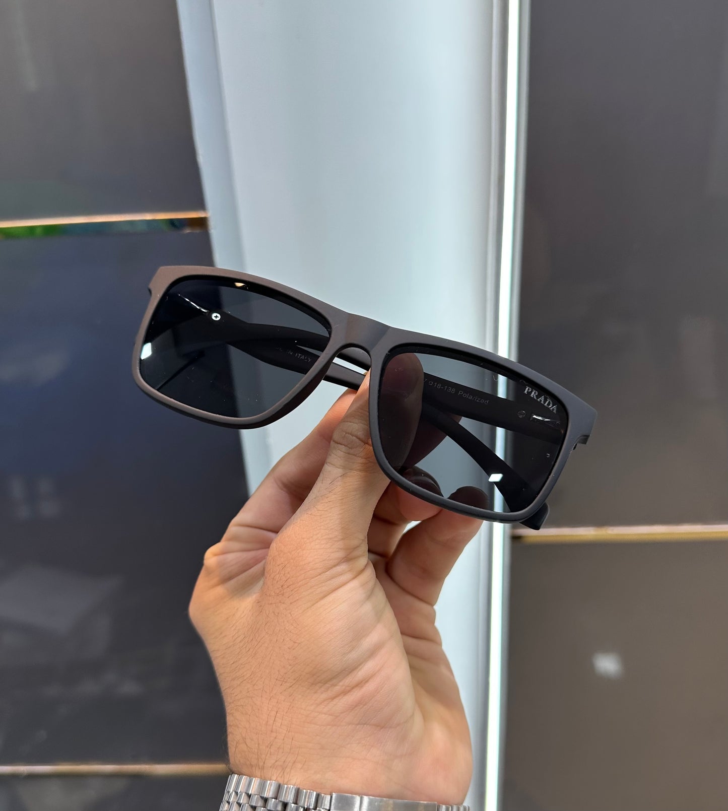 Prada Milano All Mat Black Edition Luxury Shade With Original Packing