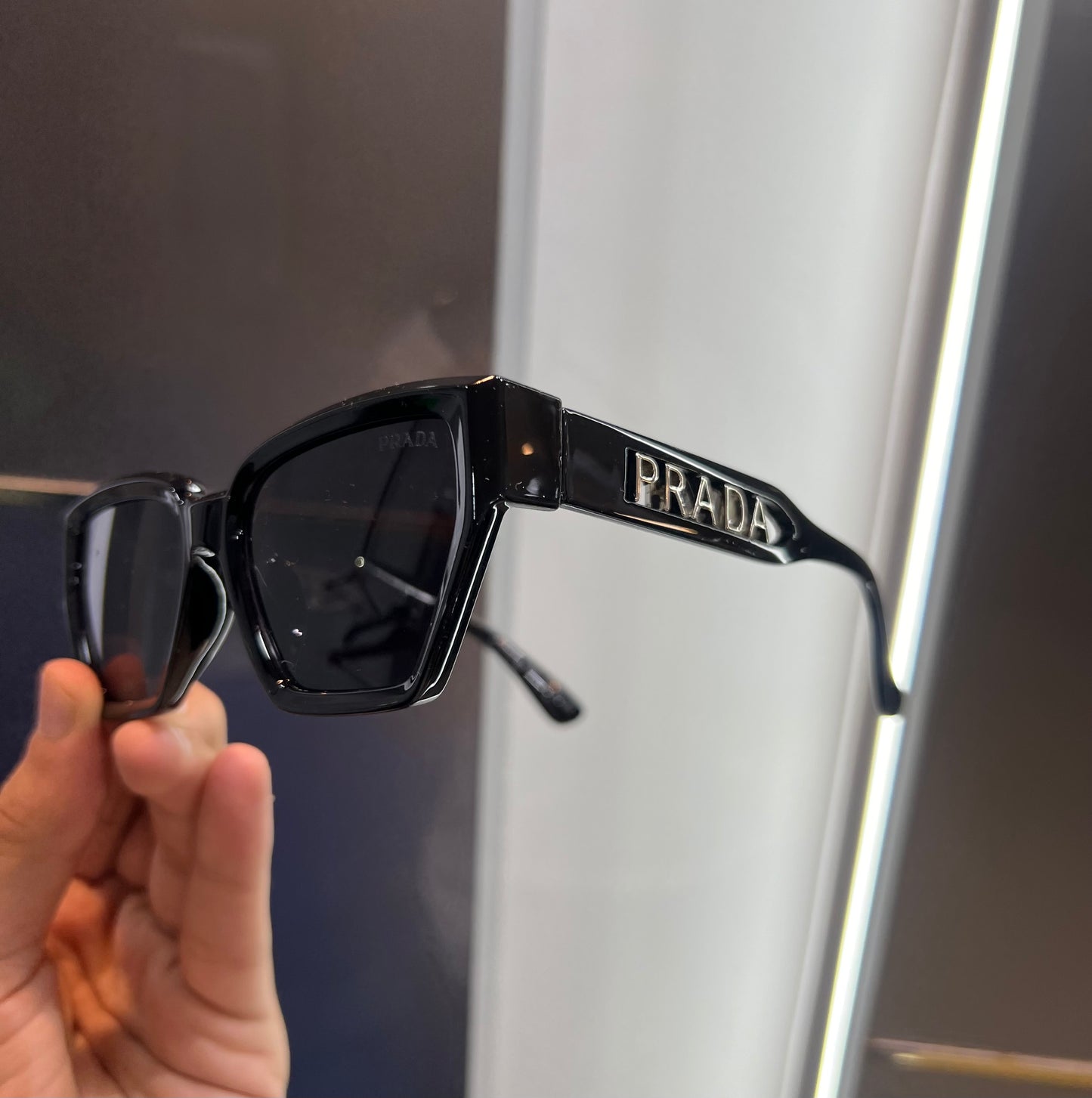 Prada Milano Black Designer Luxury Shade With Original Packing
