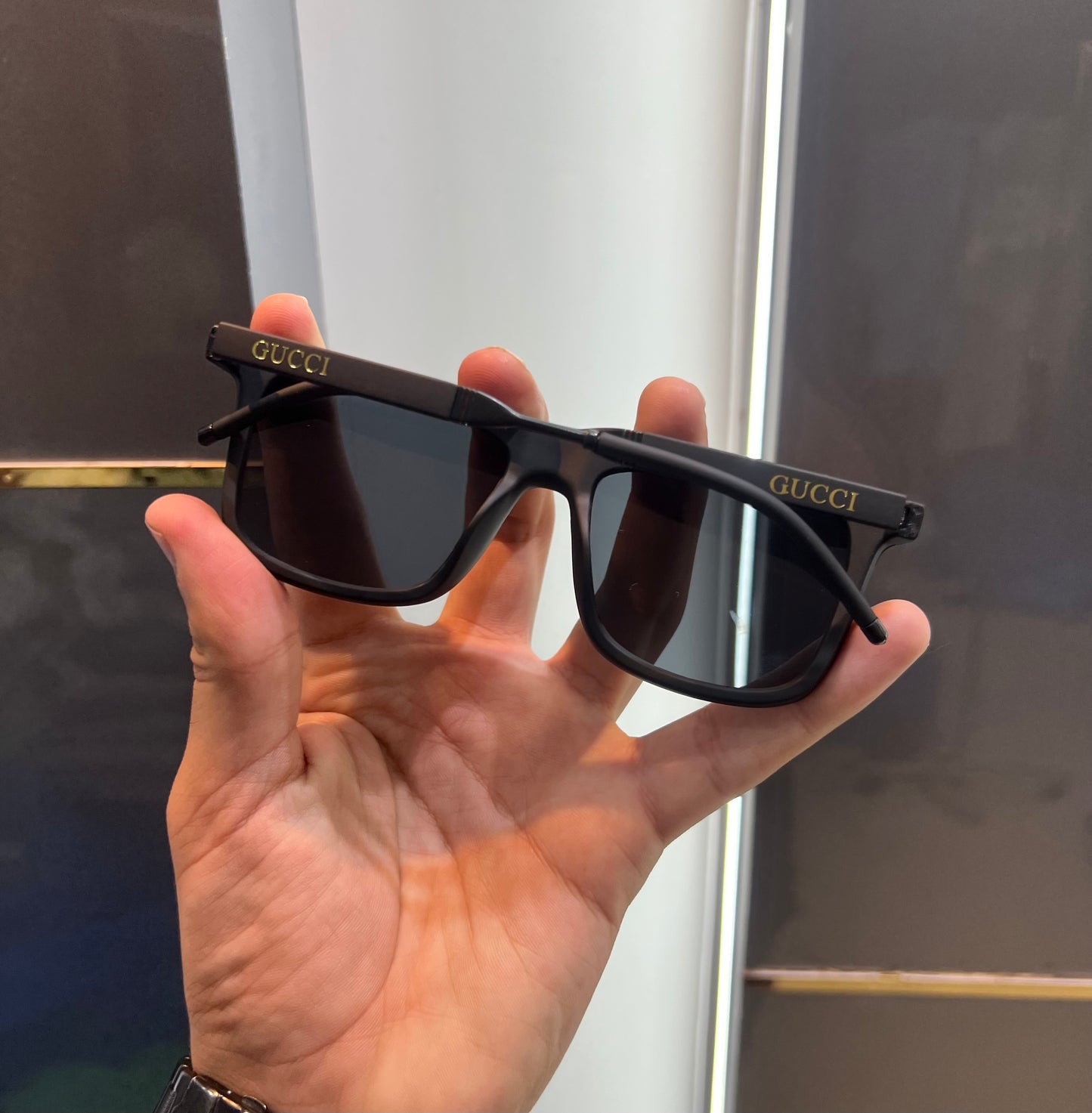Gucci All Black Luxury Shade With Original Packing