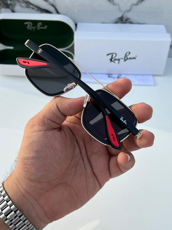 Rayban Black Gold Ferrari Edition Luxury Shade With Original Packing