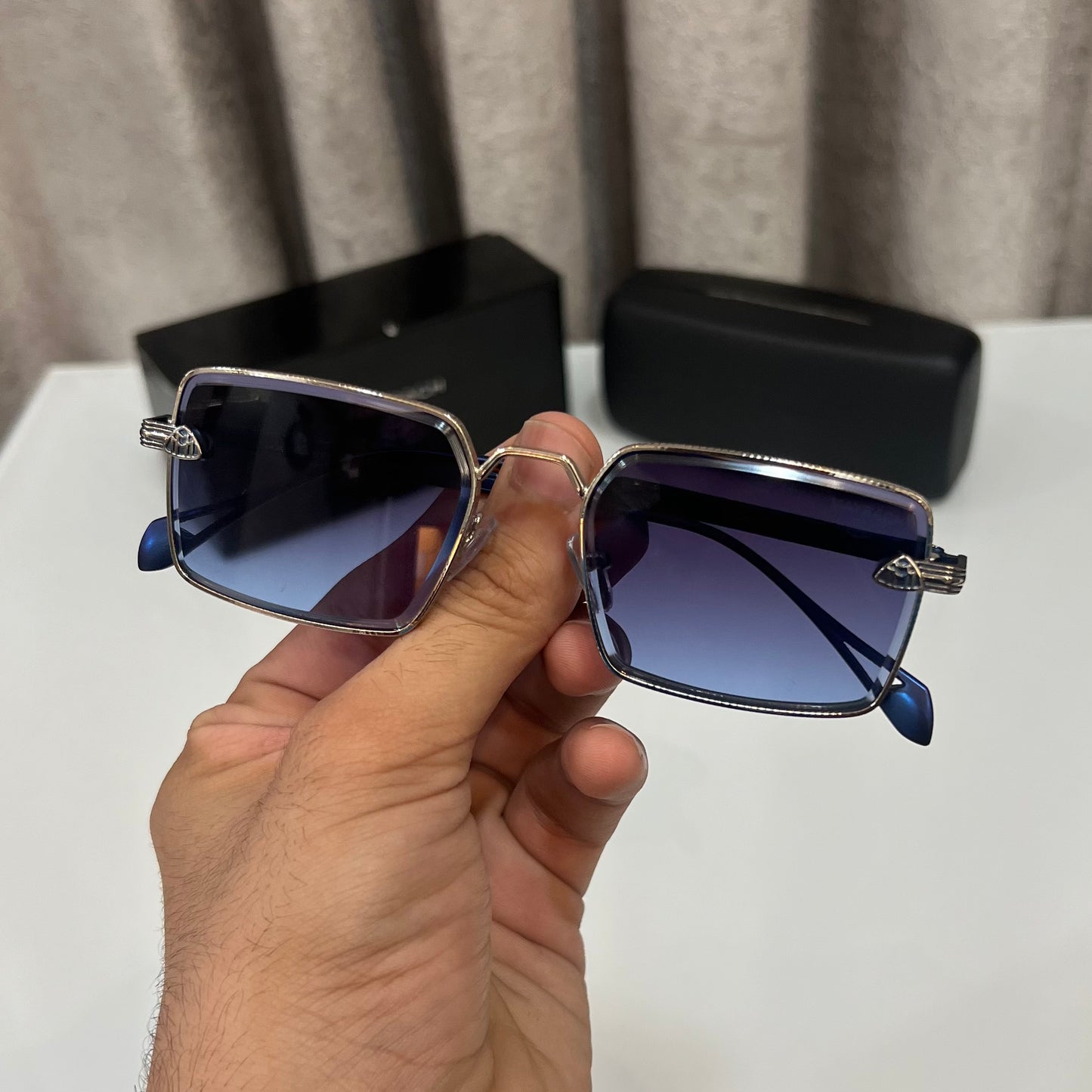 Maybach Blue Metal Luxury Shade With Original Packing