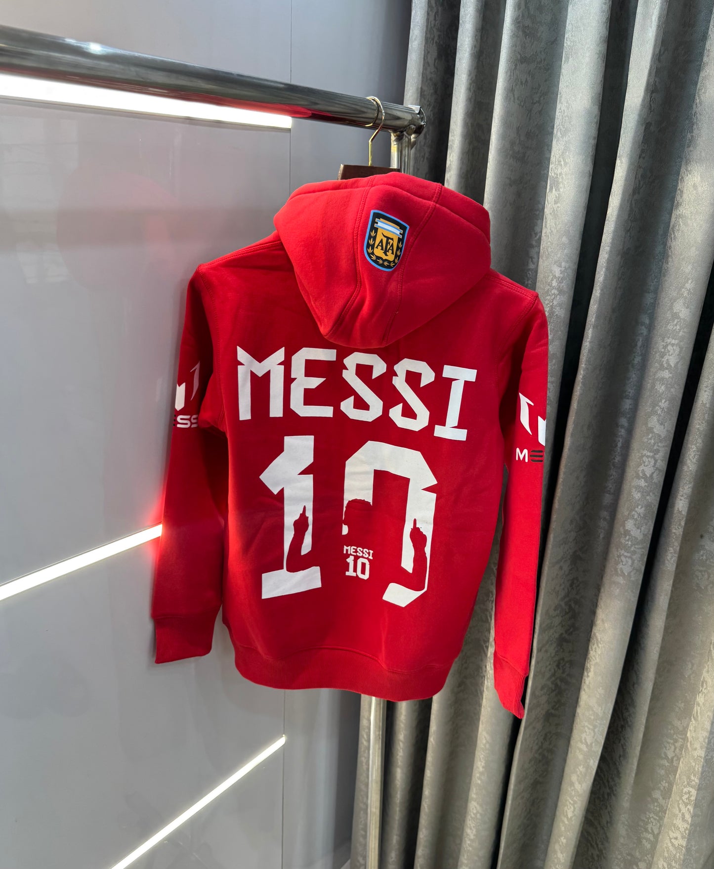 Adidas Messi Edition Red Premium Classic Hoodie