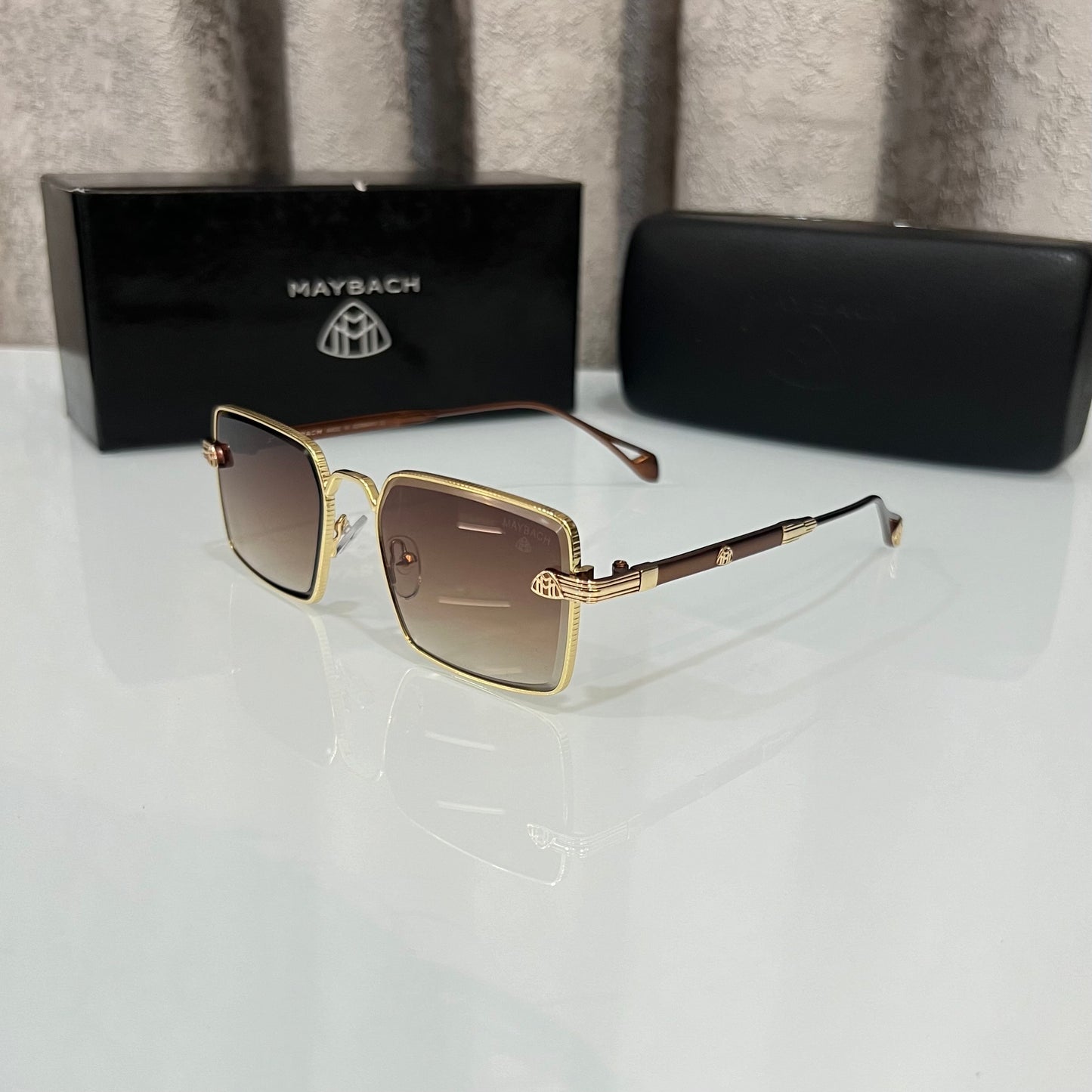Maybach Brown Metal Luxury Shade With Original Packing