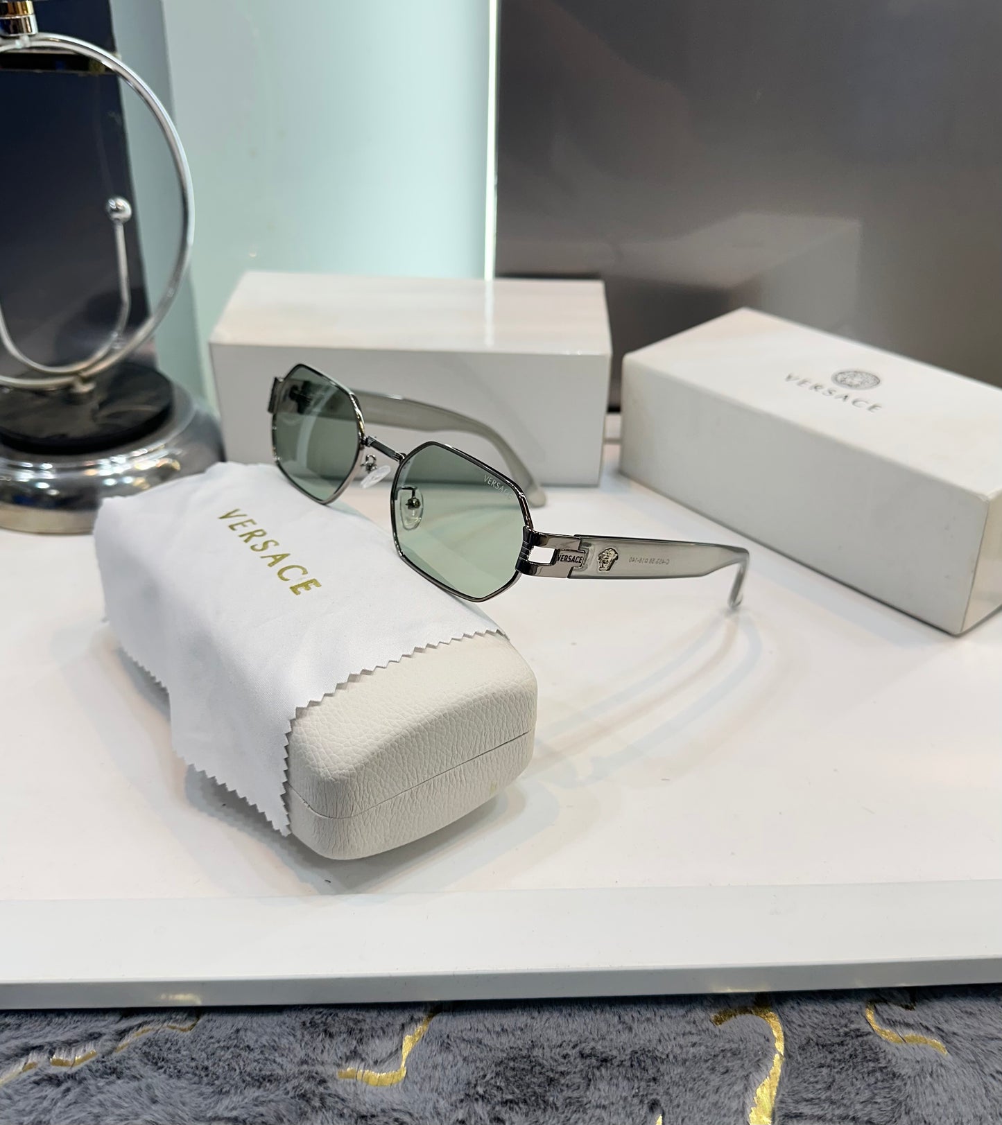 Versace Aqua Green Allu Arjun Edition Luxury Shade With Original Box Packing